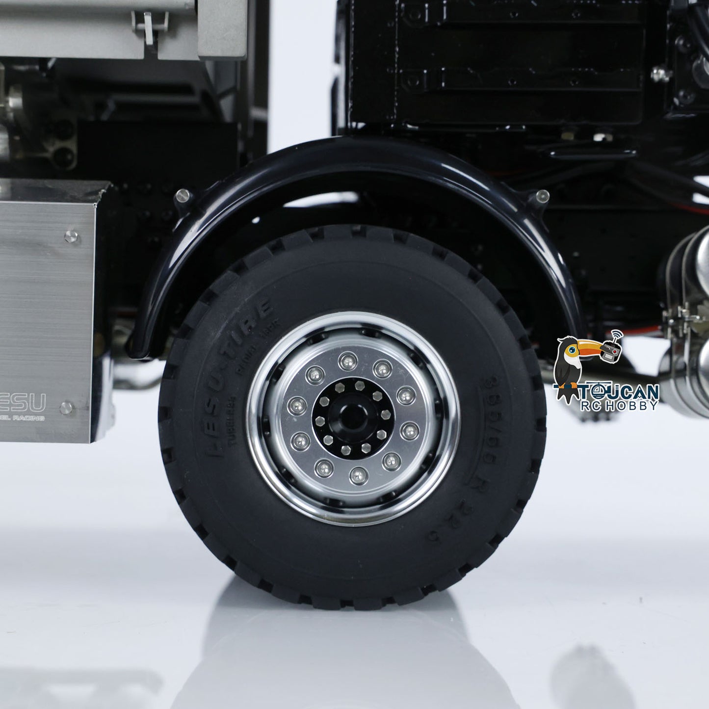 LESU 3348 8X8 RC Camion à benne basculante hydraulique 3 voies 1/14 Télécommande Grue Basculante