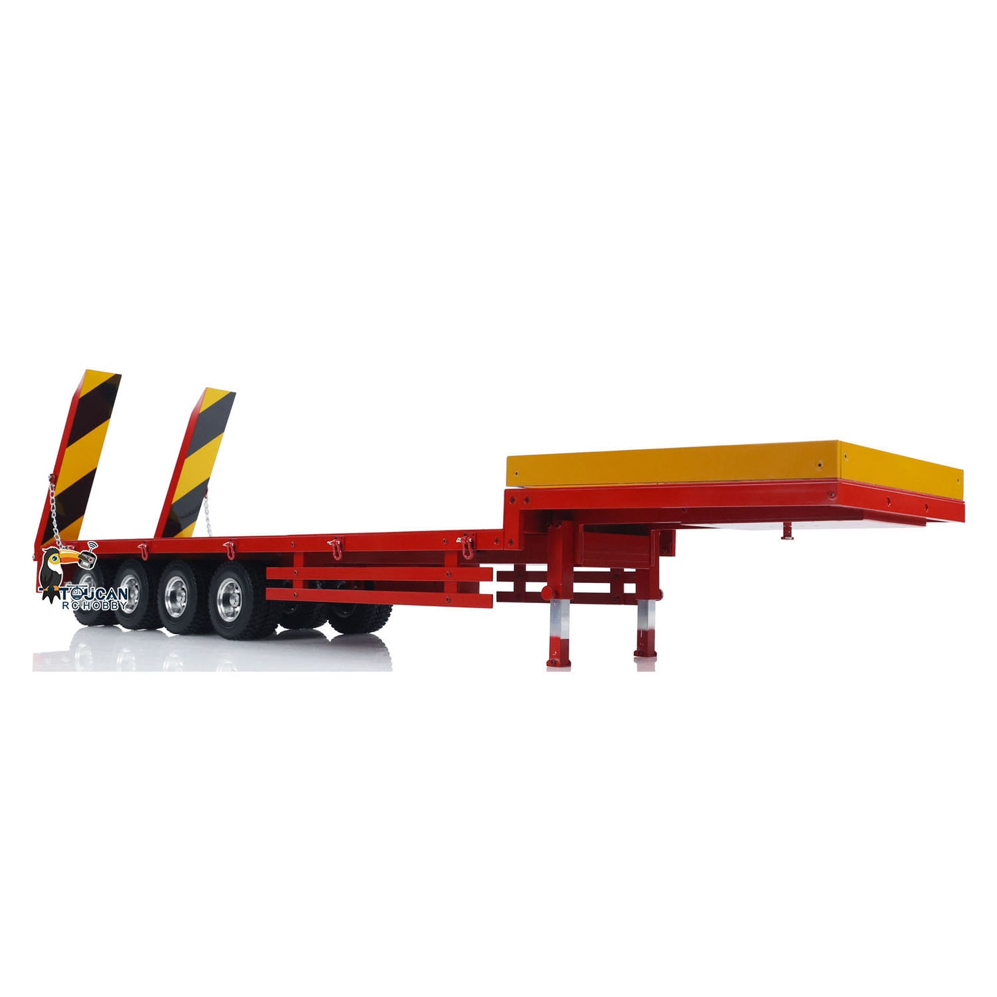 1/14 Metal 4-Axle Trailer Semi-trailer for RC Tractor Truck