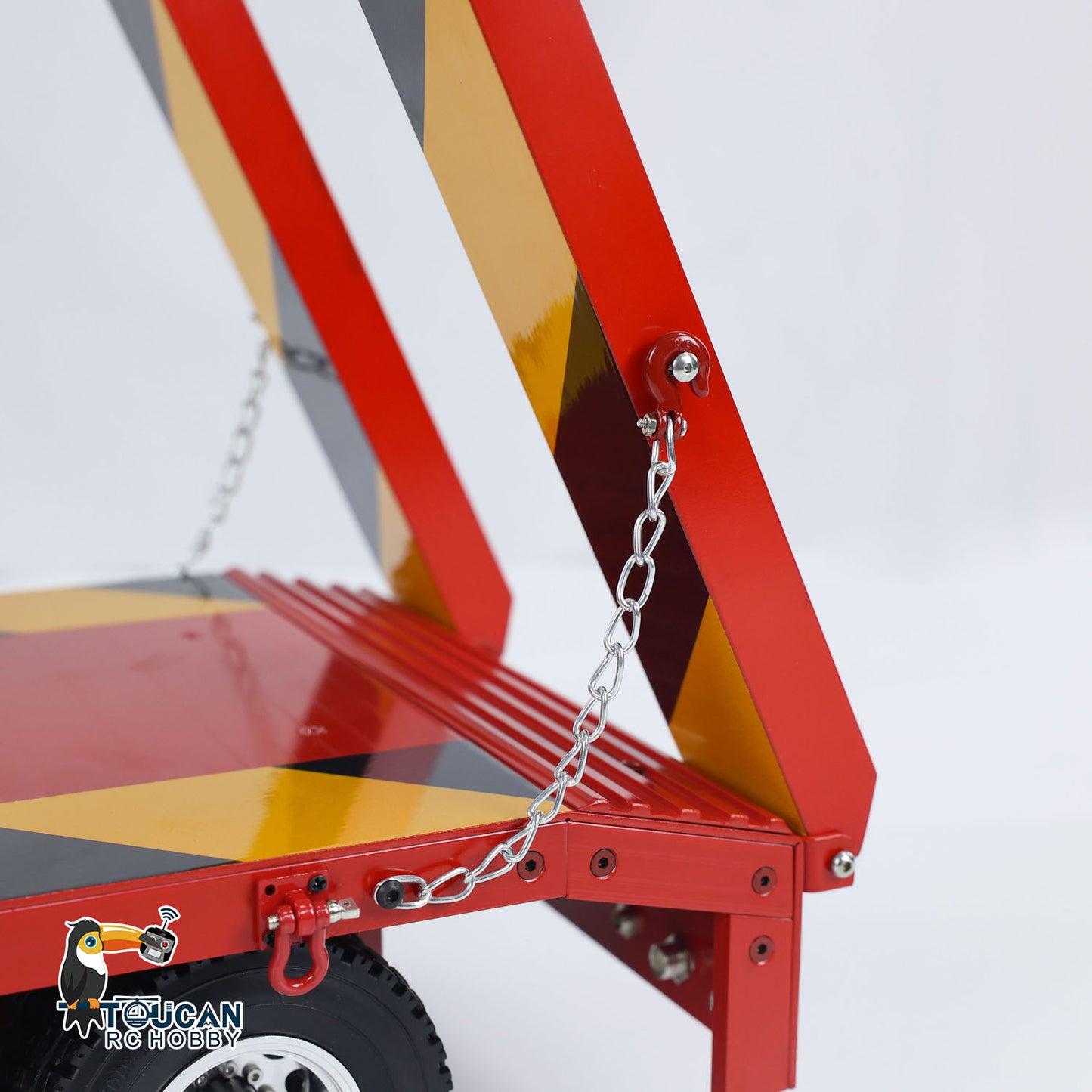 1/14 Metal 4-Axle Trailer Semi-trailer for RC Tractor Truck