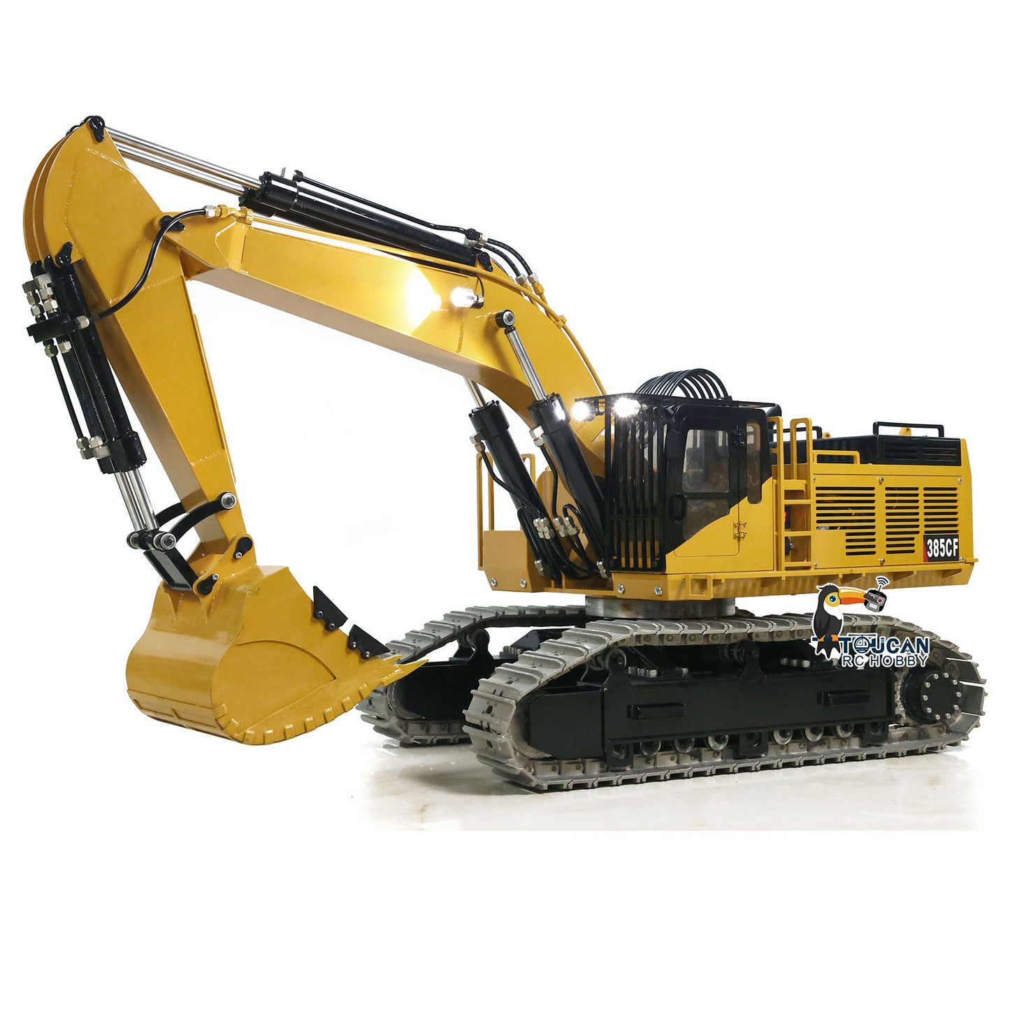 1/8 Giant Metal 385CF Heavy Duty RC Hydraulic Excavator I6S Controller