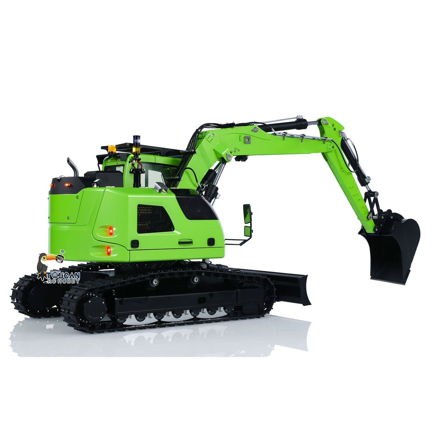 CUT Model 1/14 RC Hydraulic Excavator LR 914 Metal Remote Control Digger Model 5ways Valve RTR Construction Car ST8 Radio Battery