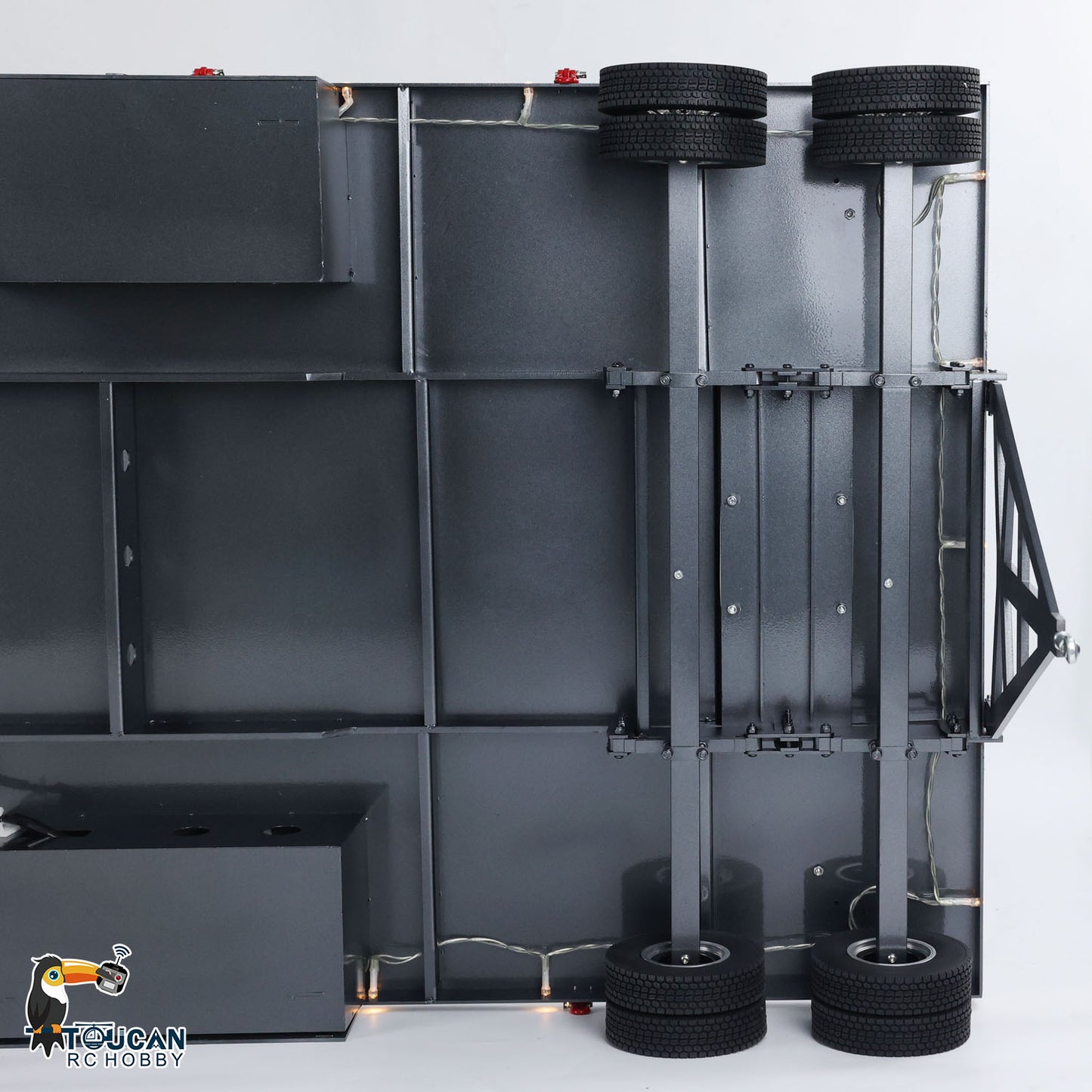 Remorque complète en métal à 6 essieux pour voiture télécommandée