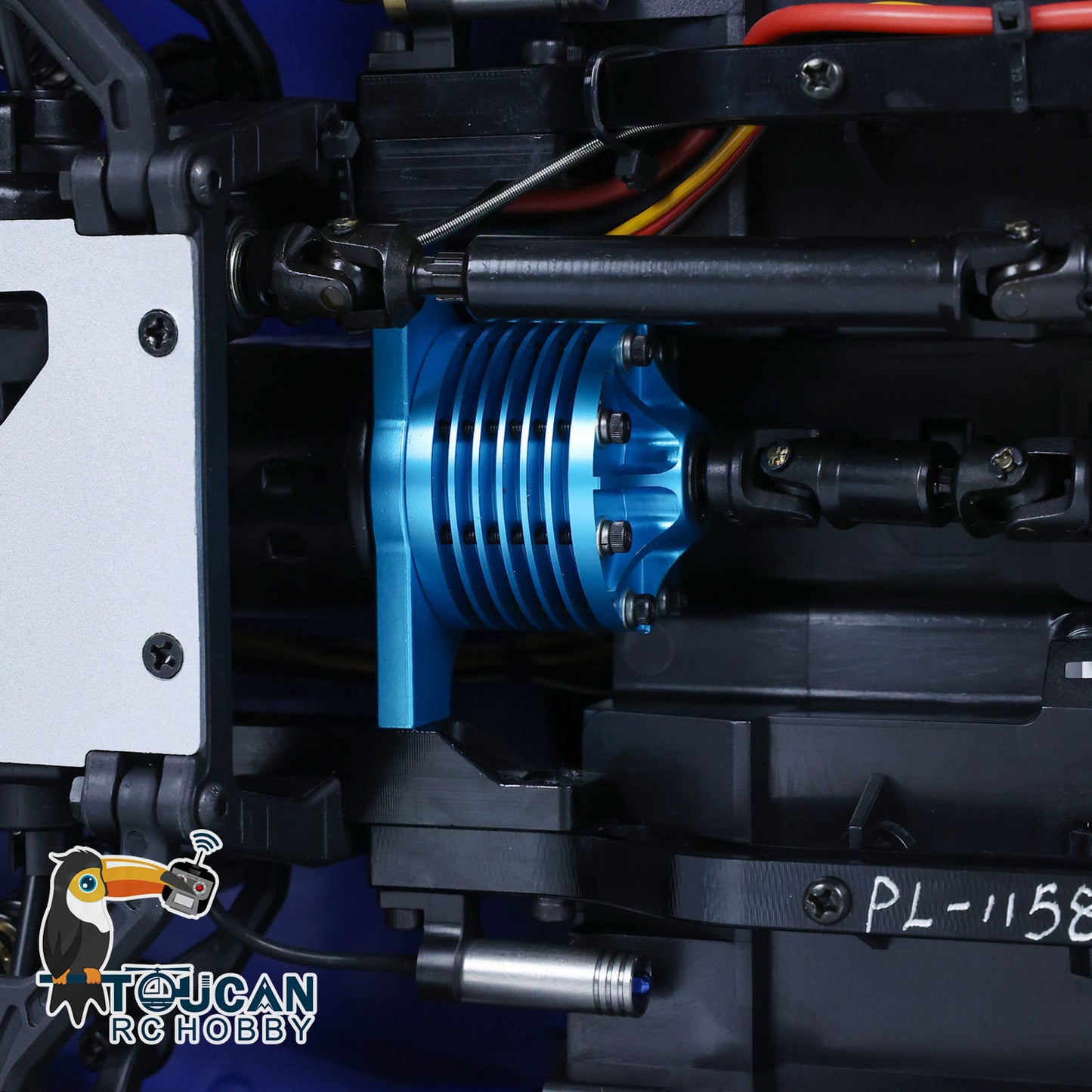 US STOCK LESU 872MM Metal Wood 4Axles Trailer for 1/14 RC TAMIYA Tractor Truck DIY Model