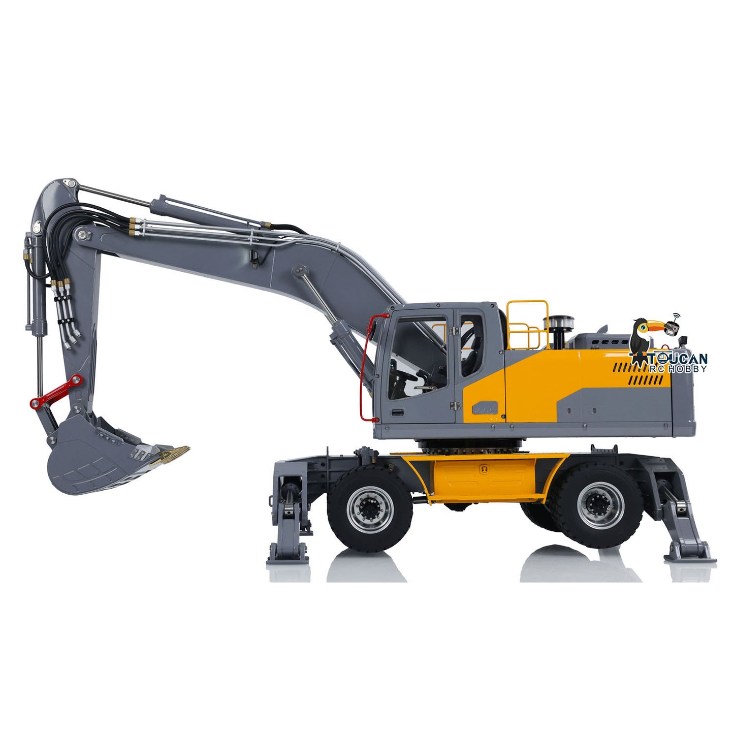 1/14 LESU RC Hydraulic Wheeled Excavator Aoue ET30H