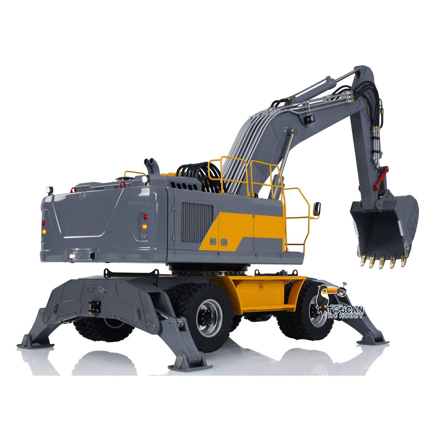 1/14 LESU RC Hydraulic Wheeled Excavator Aoue ET30H