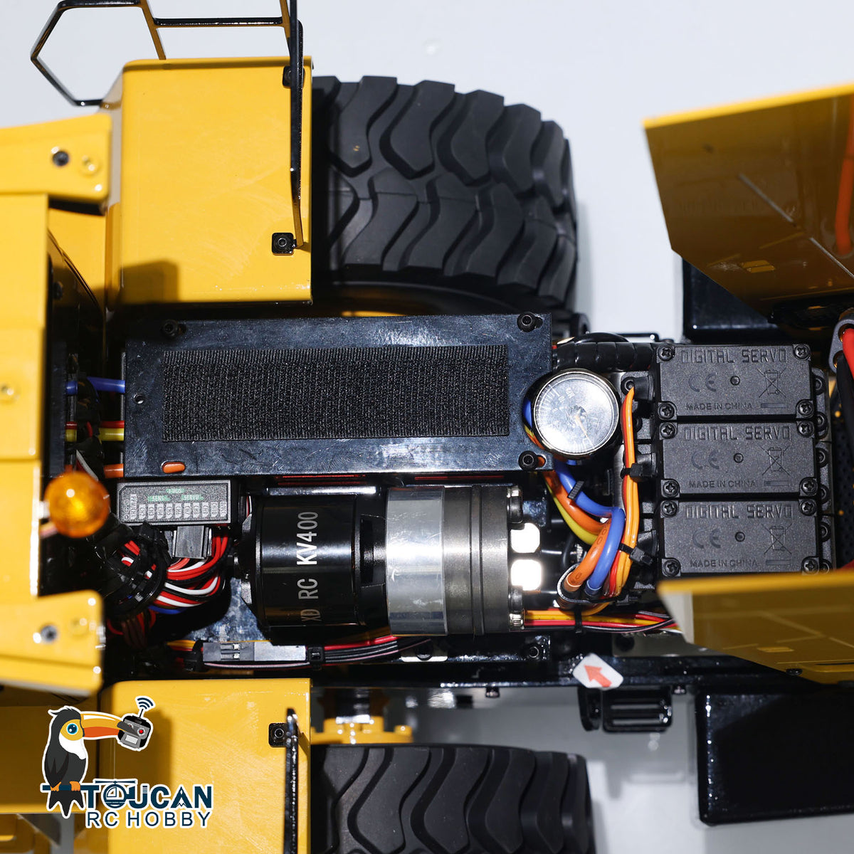FLASH SALE US STOCK Metal 1/14 470 Hydraulic RC Loader Model with I6S Radio Controller Lights Sound System