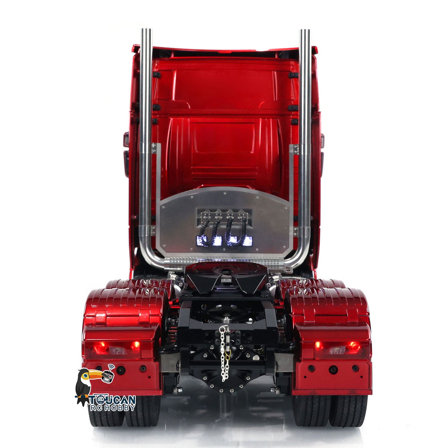 TOUCAN 1/14 RC Tractor Truck 6*6 770S Metal Chassis Light Sound Smoke Differential