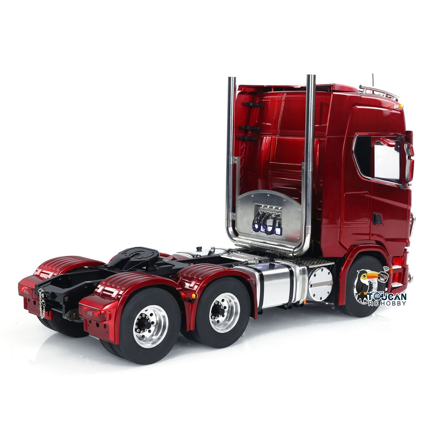 TOUCAN 1/14 RC Tractor Truck 6*6 770S Metal Chassis Light Sound Smoke Differential