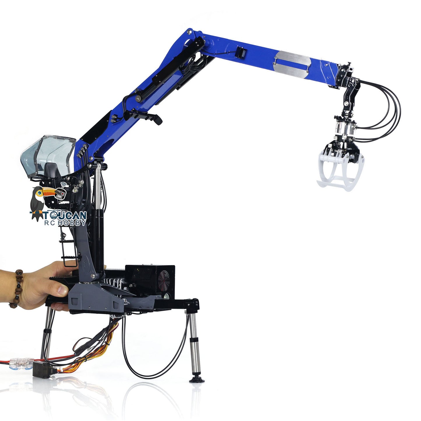 LESU Metal Hydraulic Timber Crane for 1/14 RC Tractor Truck DIY Lorry TAMIYA Car