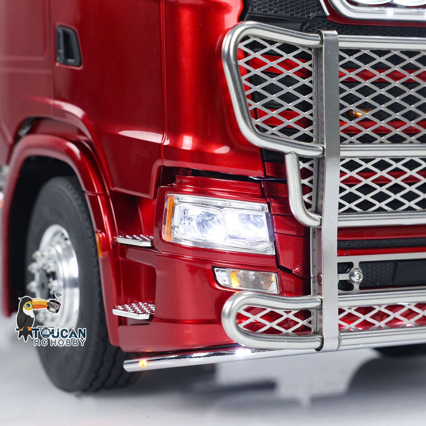 TOUCAN 1/14 RC Tractor Truck 6*6 770S Metal Chassis Light Sound Smoke Differential