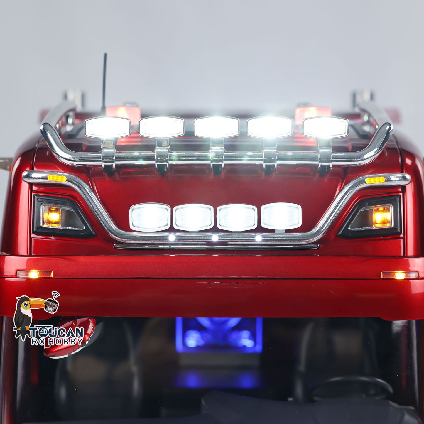 TOUCAN 1/14 RC Tractor Truck 6*6 770S Metal Chassis Light Sound Smoke Differential