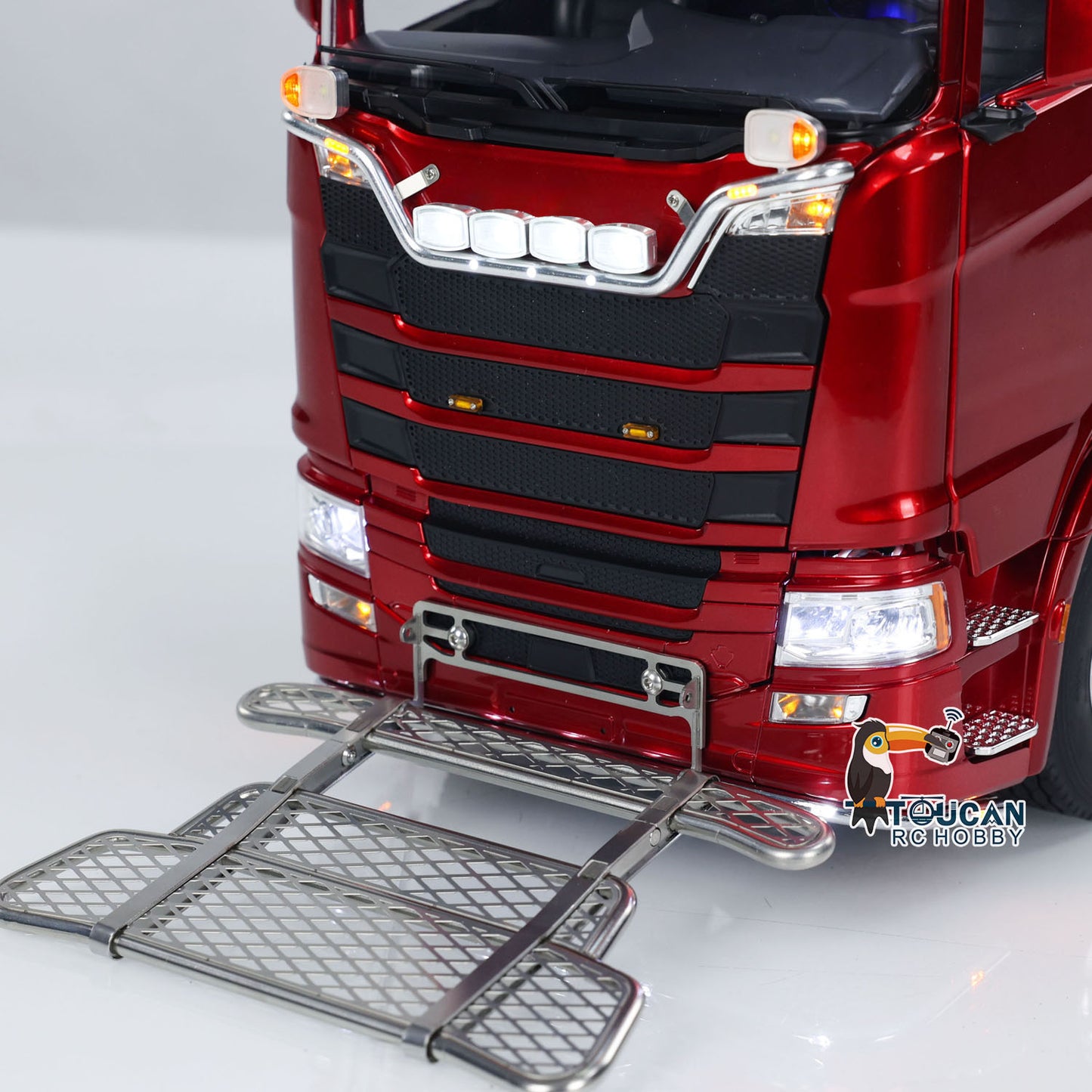 TOUCAN 1/14 RC Tractor Truck 6*6 770S Metal Chassis Light Sound Smoke Differential