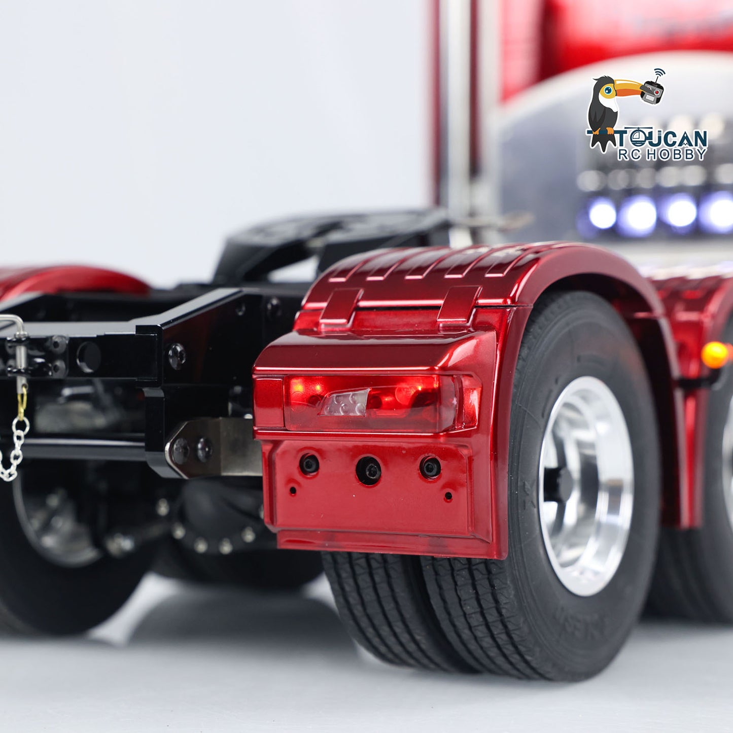 TOUCAN 1/14 RC Tractor Truck 6*6 770S Metal Chassis Light Sound Smoke Differential
