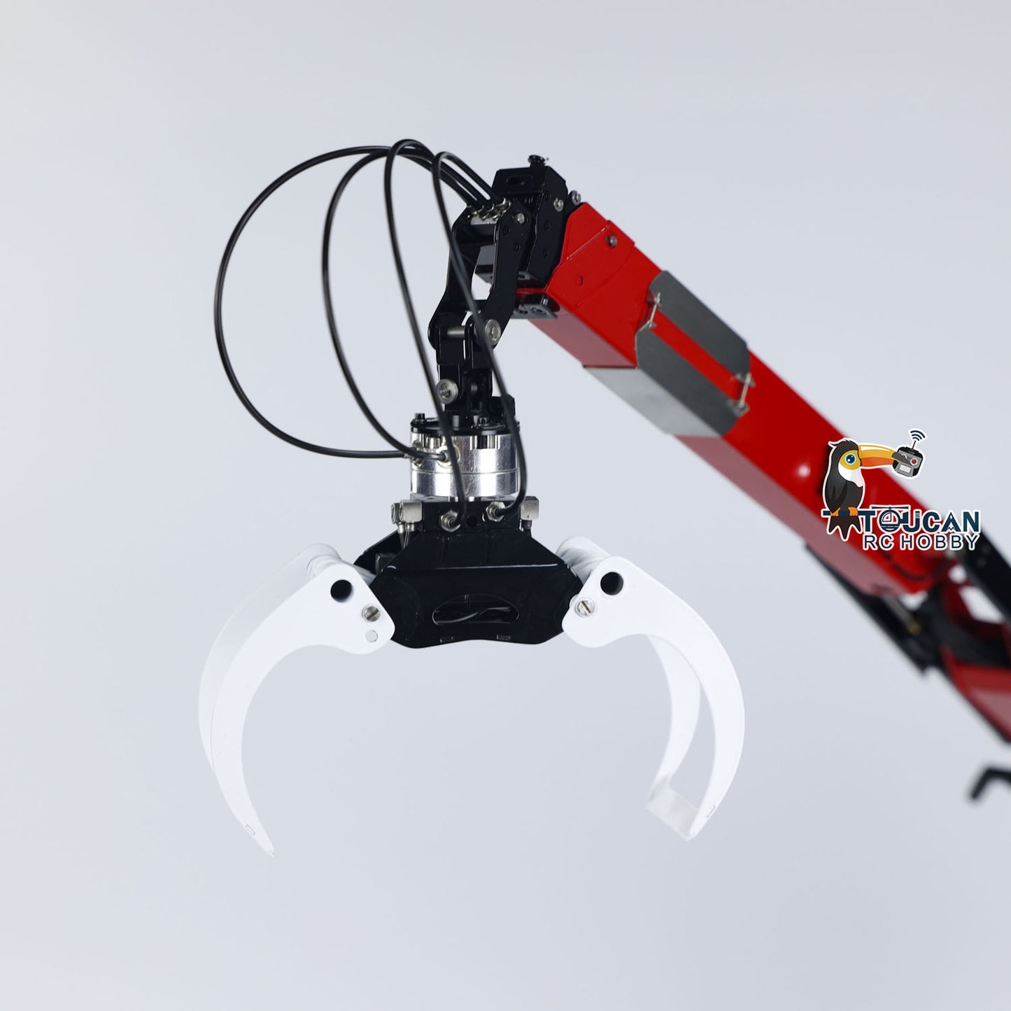 LESU 1/14 Camion forestier RC en métal avec grue hydraulique et tracteur sans cabine FH16