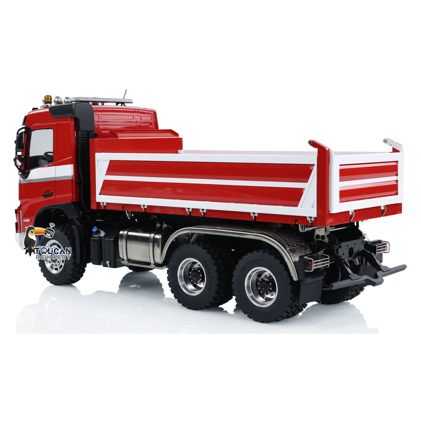 1/14 3-way RC Hydraulic Dumper Car LESU Metal 6x6 Chassis FMX Cabin