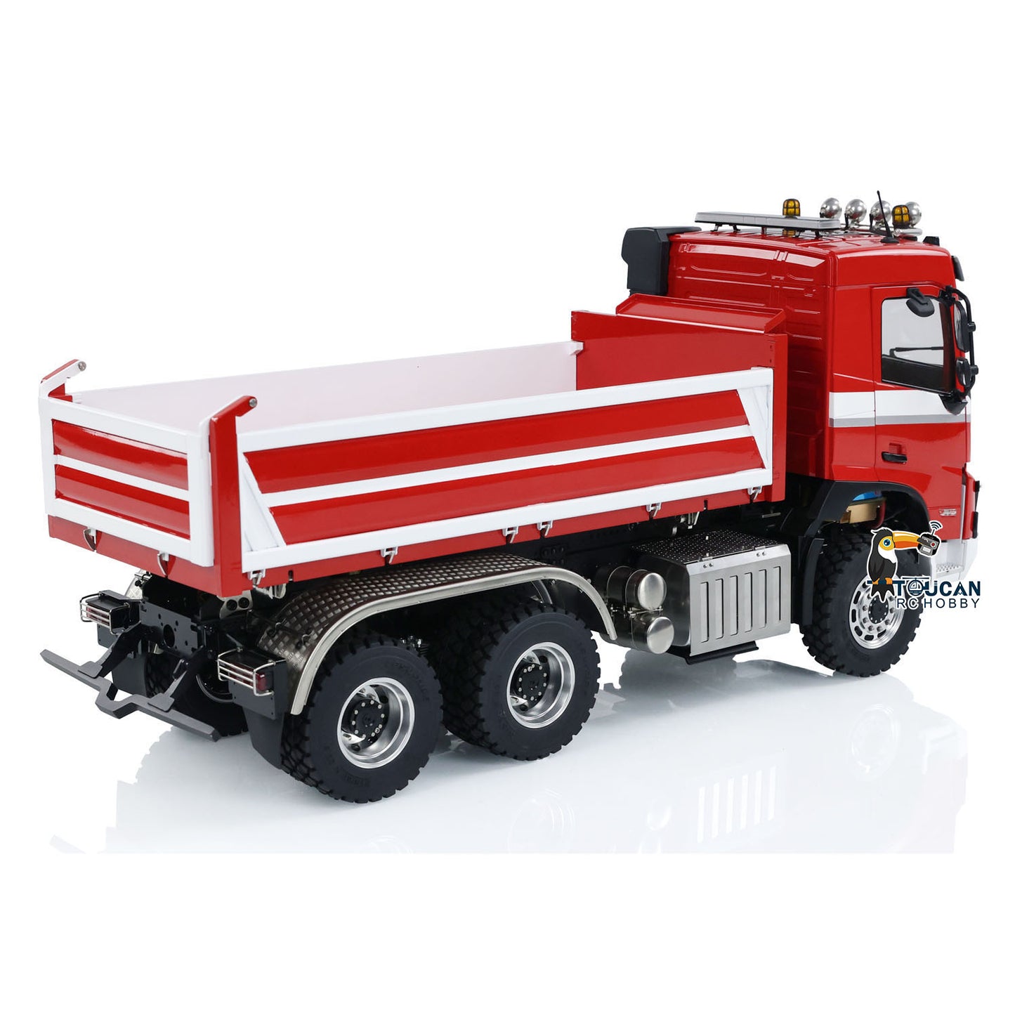 1/14 3-way RC Hydraulic Dumper Car LESU Metal 6x6 Chassis FMX Cabin