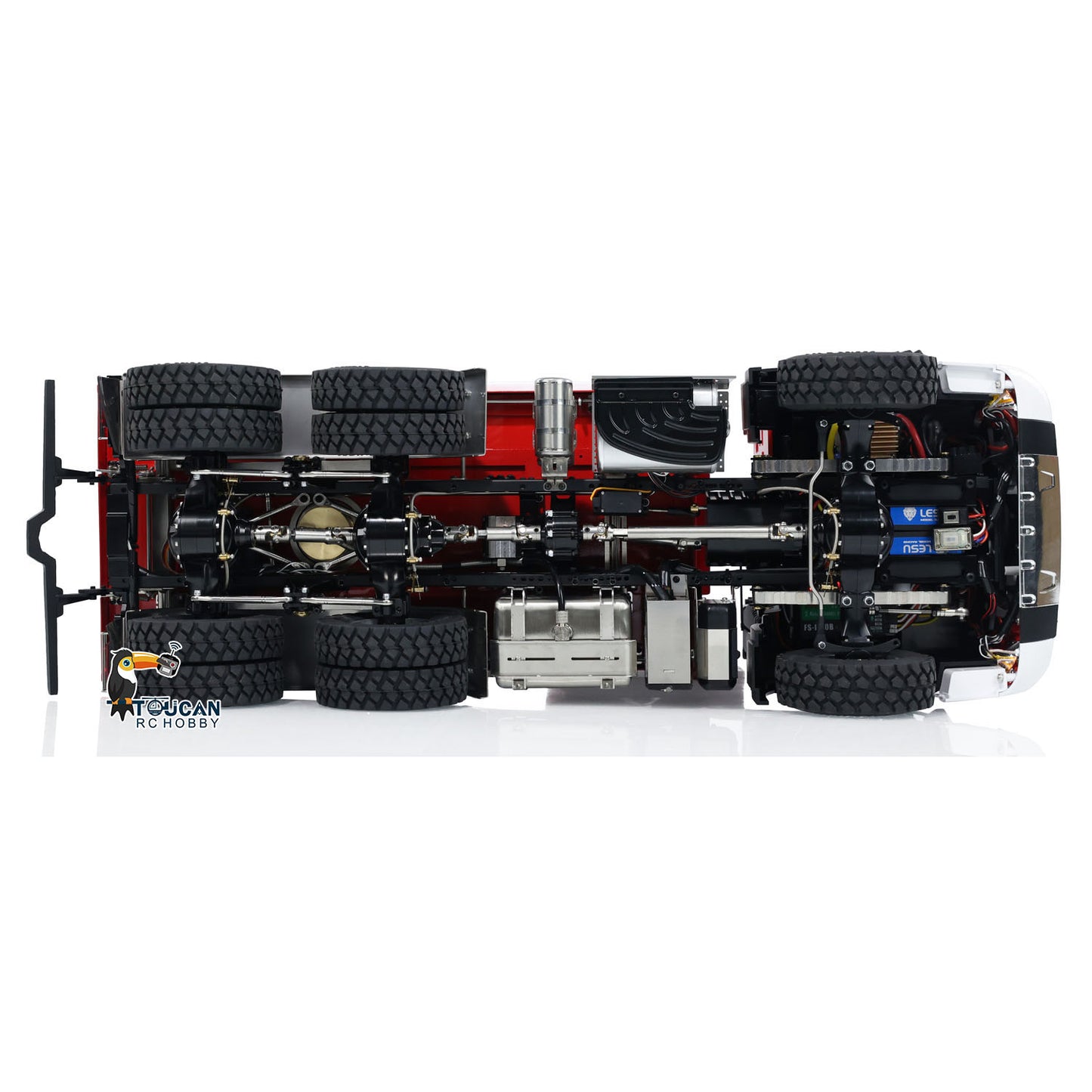 1/14 3-way RC Hydraulic Dumper Car LESU Metal 6x6 Chassis FMX Cabin