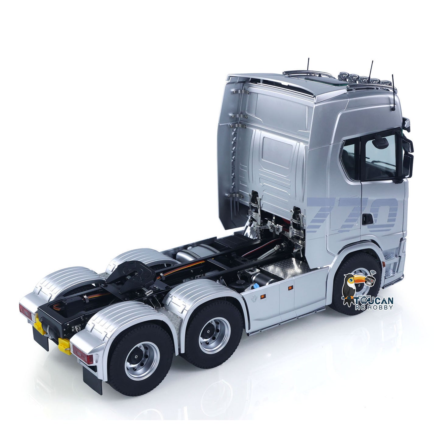 KABOLITE 1/14 770S RC Tractor Truck 6x6 Remote Control Lorry Car 2Speed Gearbox Differential Lock Battery Radio RTR Model
