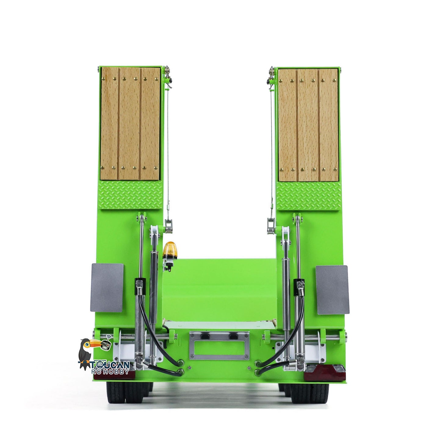 1/14 LESU Metal Trailer Hydraulic Lifting Tailboard Electric Legs Painted for RC Tractor Truck DIY Radio Controlled Lorry Car