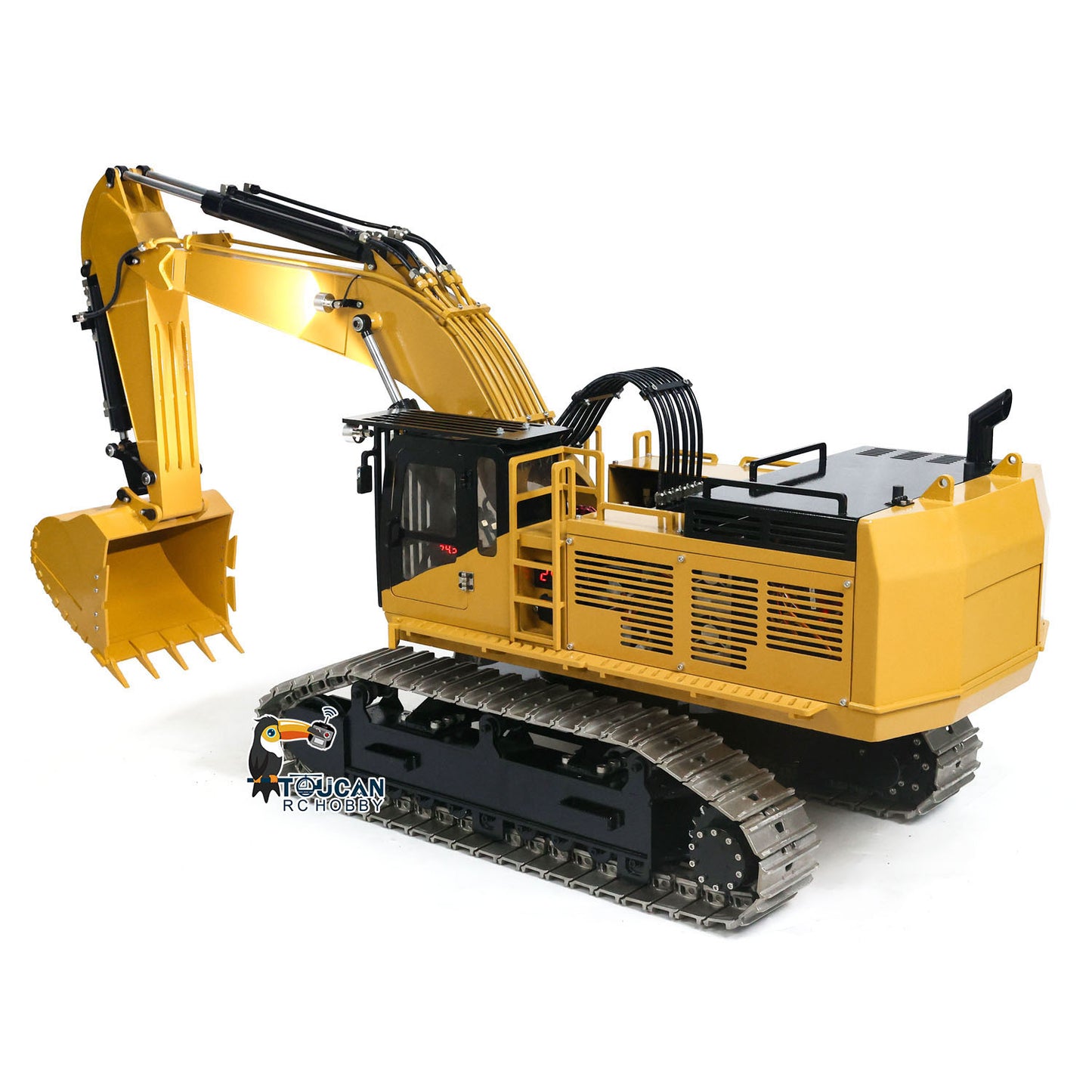 1/8 Giant Metal 385CF Heavy Duty RC Hydraulic Excavator I6S Controller