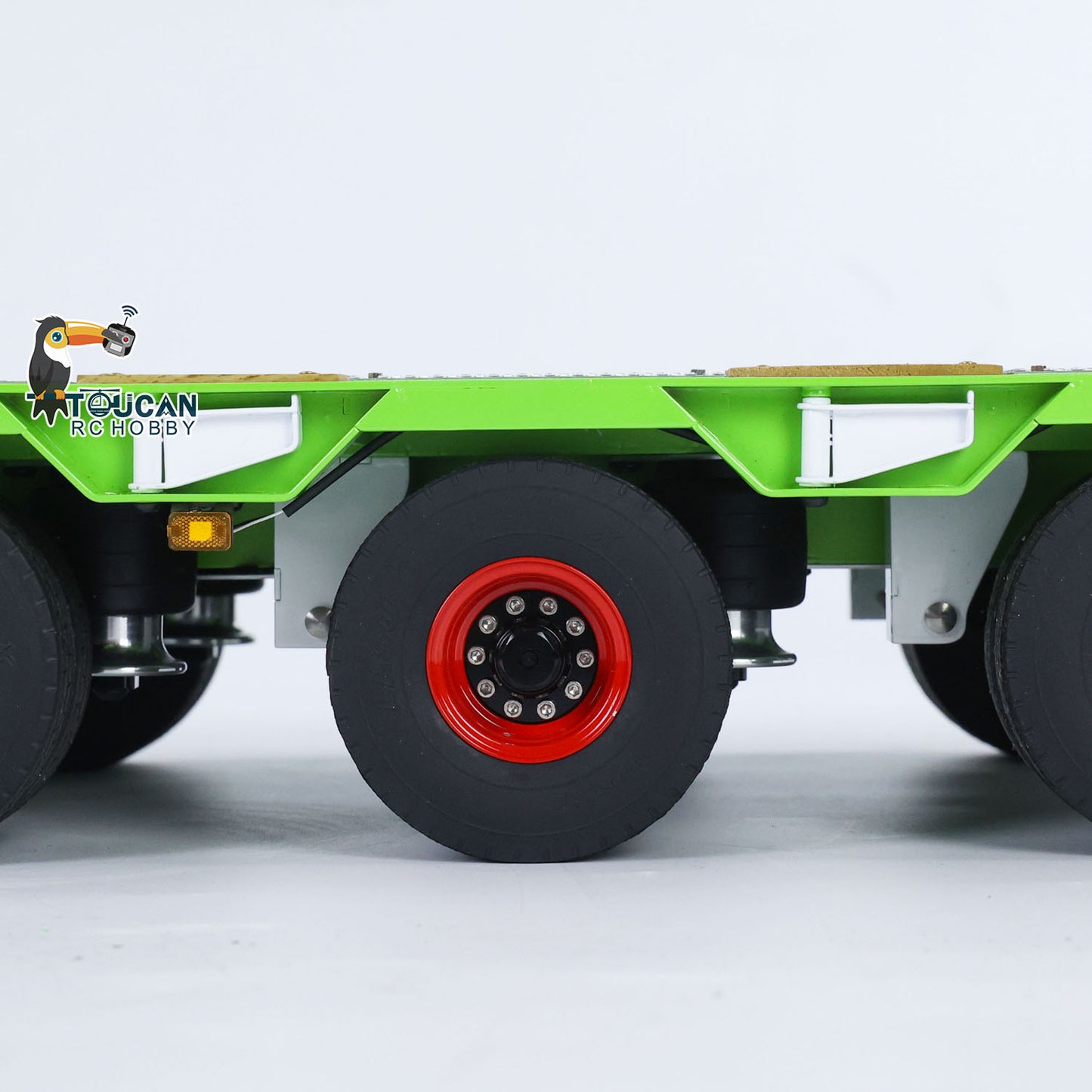 1/14 LESU Metal Trailer Hydraulic Lifting Tailboard Electric Legs Painted for RC Tractor Truck DIY Radio Controlled Lorry Car