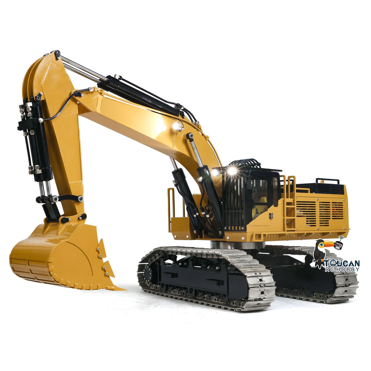 1/8 Giant Metal 385CF Heavy Duty RC Hydraulic Excavator I6S Controller