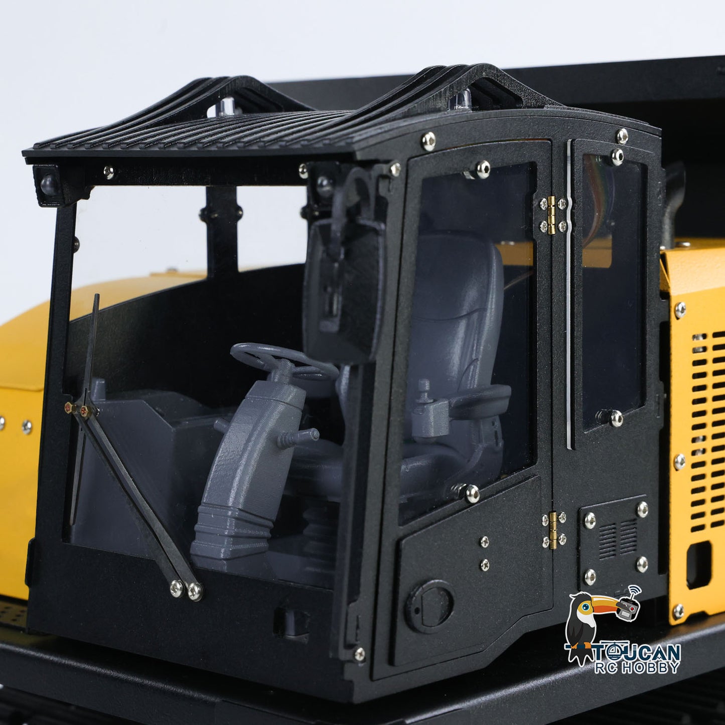 US STOCK 1/14 RC Hydraulic Crawler Dump Truck T14R Metal Tracked Tipper RTR Construction Machine Flysky ST8 Radio Light Sound Battery