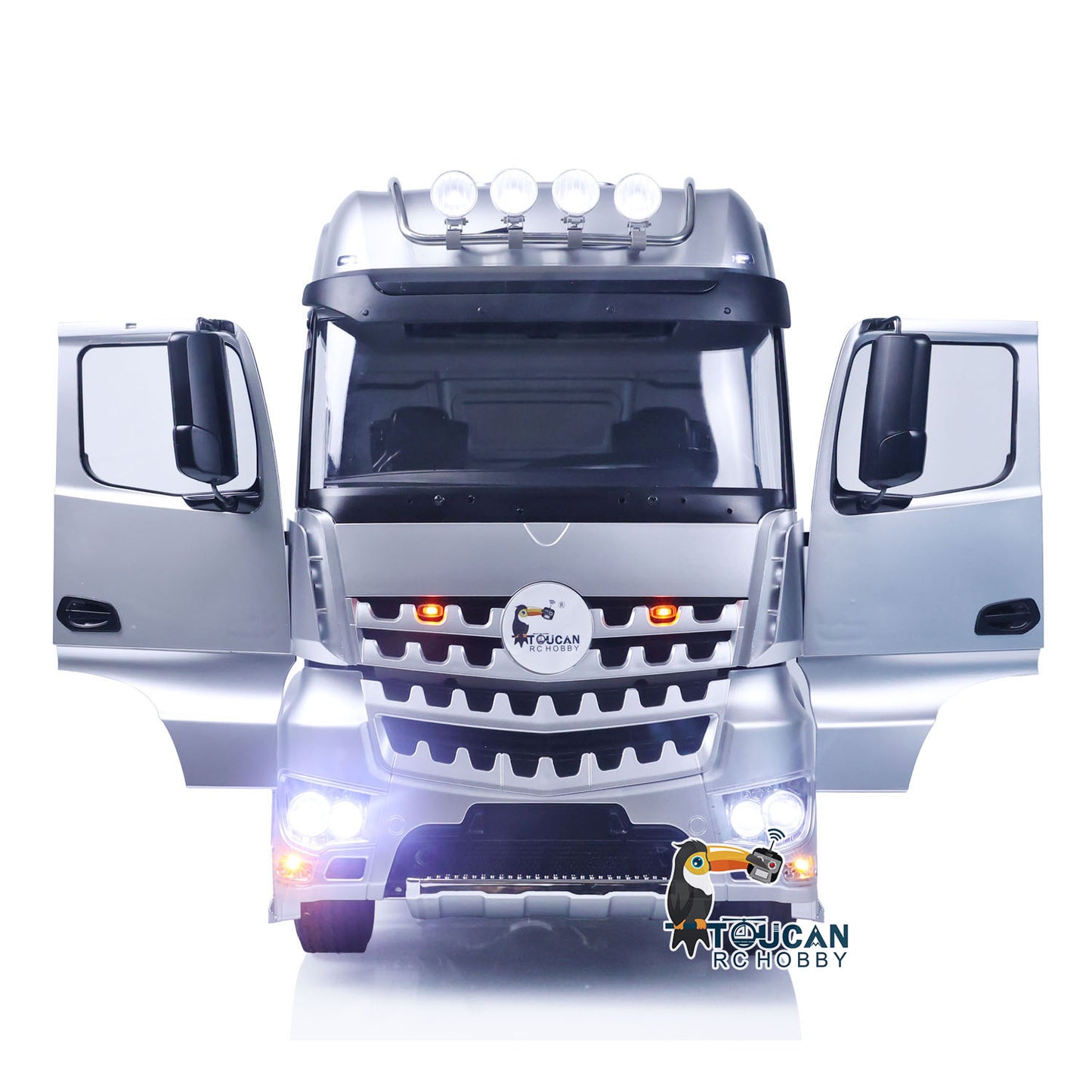 8X8 Remote Control Tractor Trucks 1:/14 RTR RC Cars Metal Chassis Equipment Rack