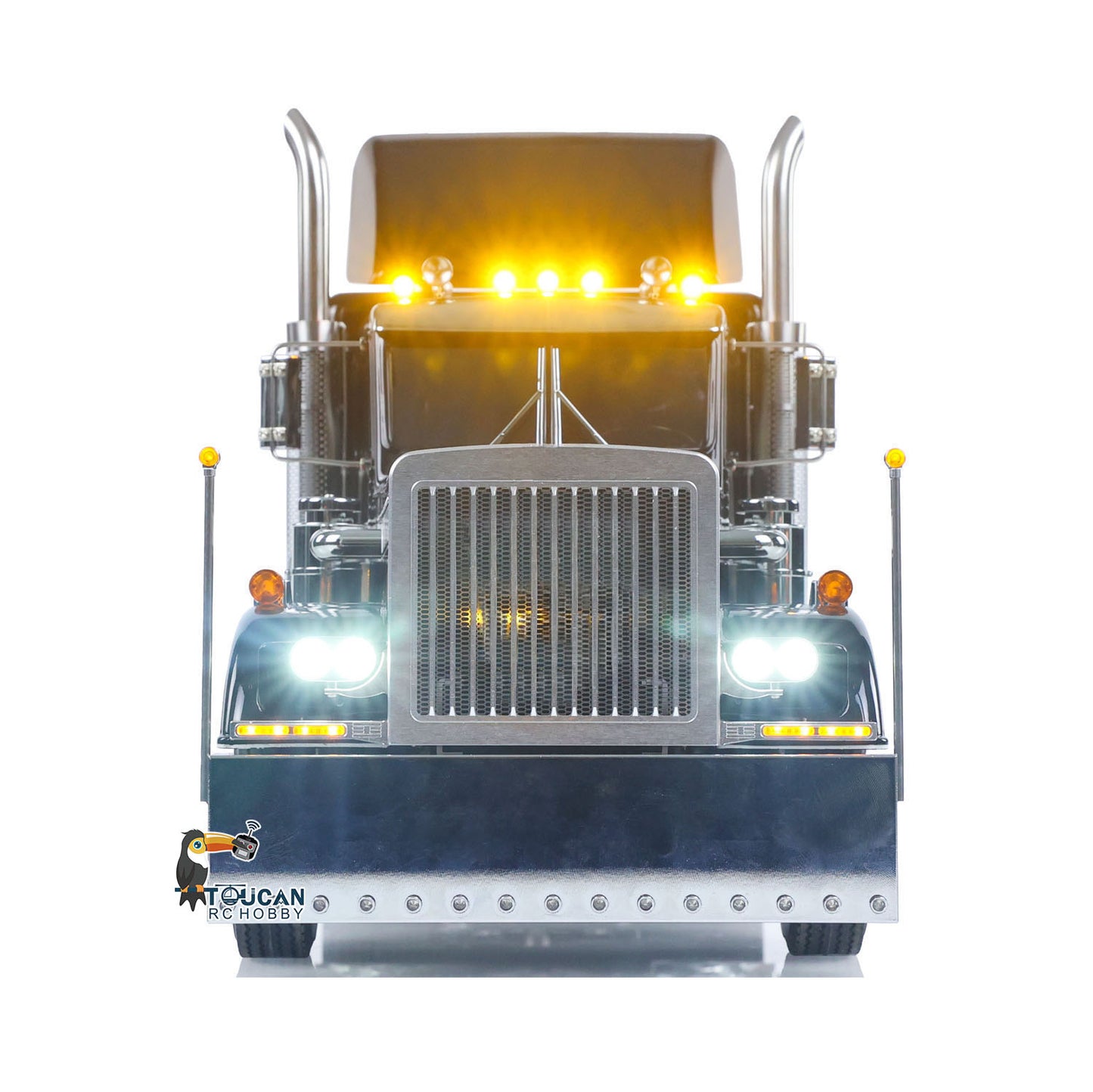 TOUCAN 8X4 1/14 RC king hauler Tractor Truck Model 3Speed Lorry Car Chassis Suspension Flysky ST8 Radio Battery