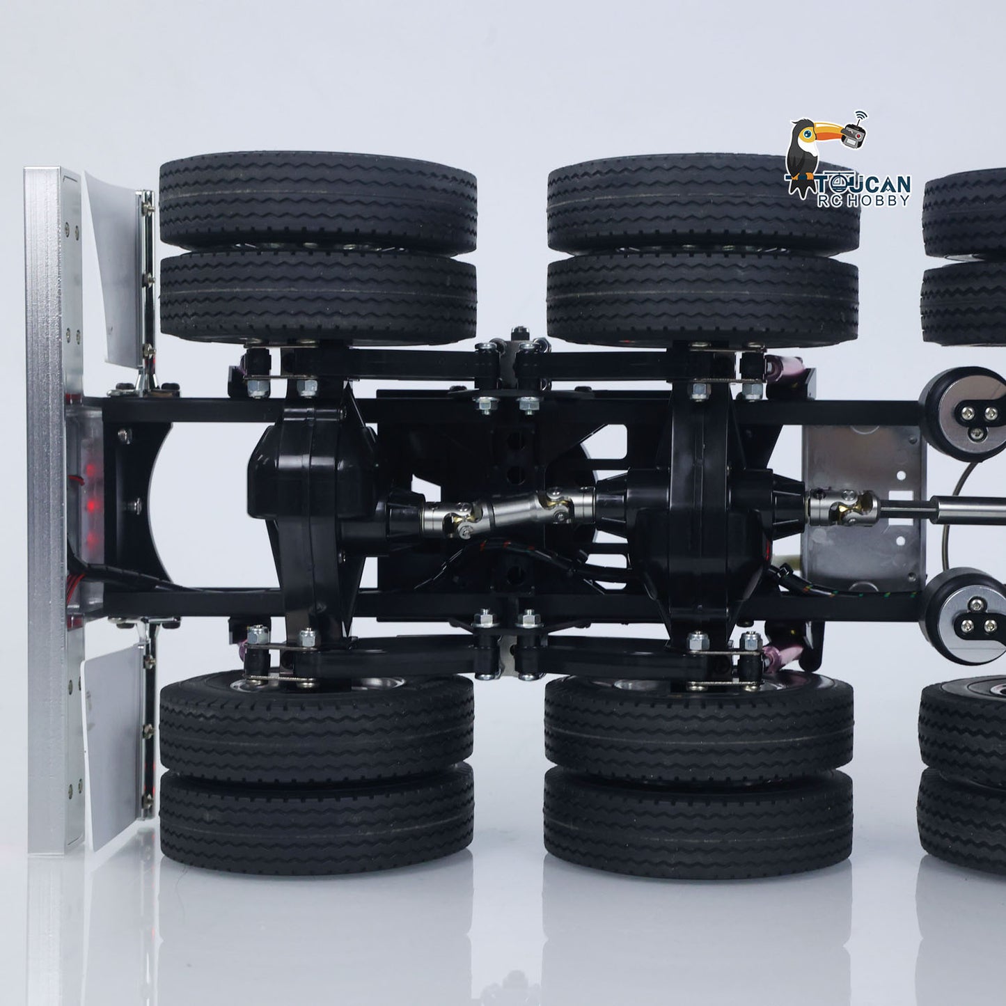 TOUCAN 8X4 1/14 RC king hauler Tractor Truck Model 3Speed Lorry Car Chassis Suspension Flysky ST8 Radio Battery