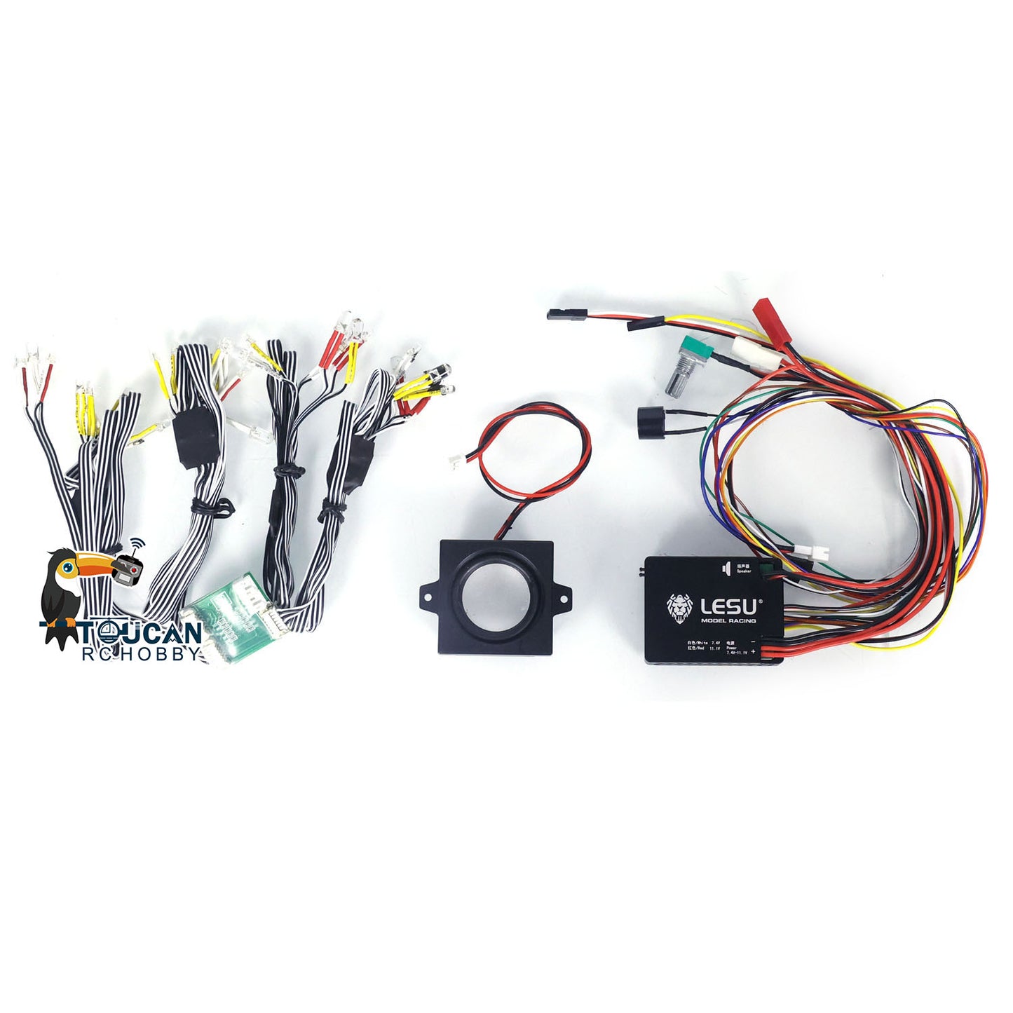 IN STOCK LESU DIY 3V LED Light Lamp Sound System for TAMIYA 1/14 RC Tractor Dumper Model
