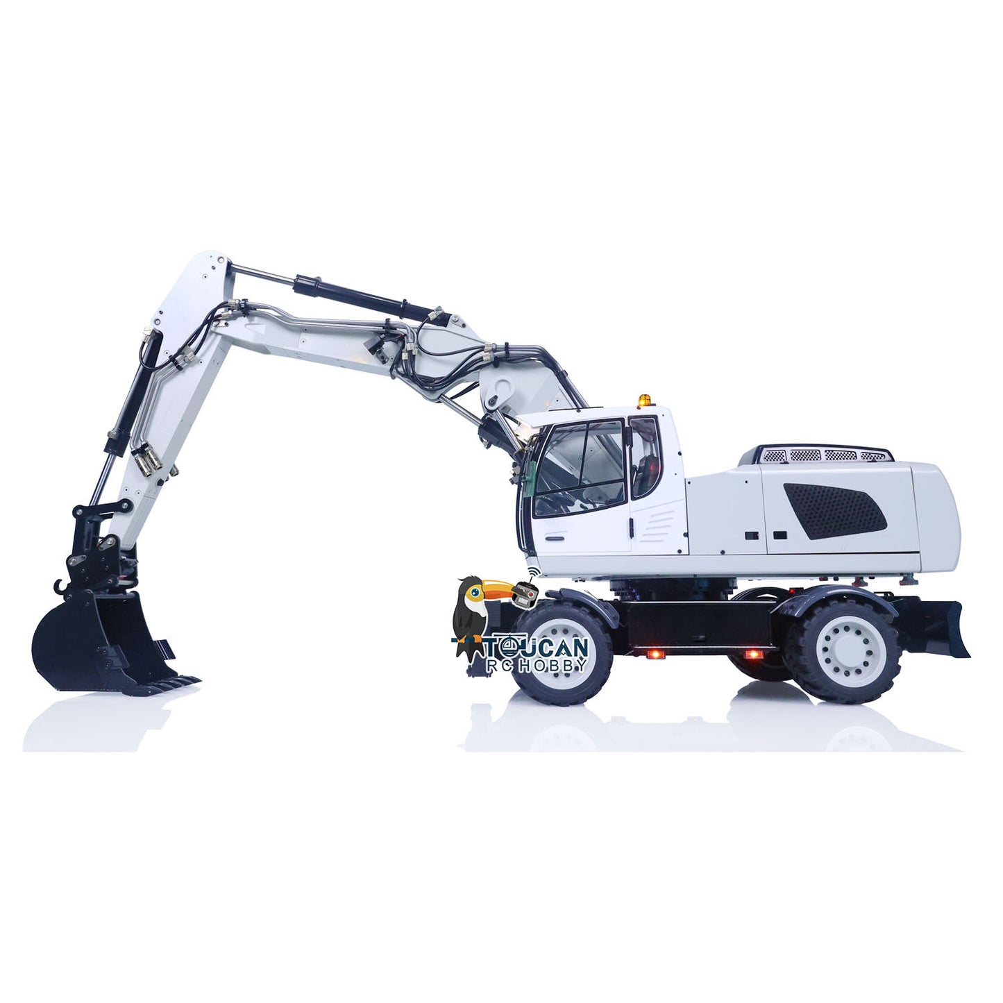 1/14 946-3 RC-Hydraulikbagger mit Rädern RC Digger PL18EV Sender Schwenkbarer Eimer