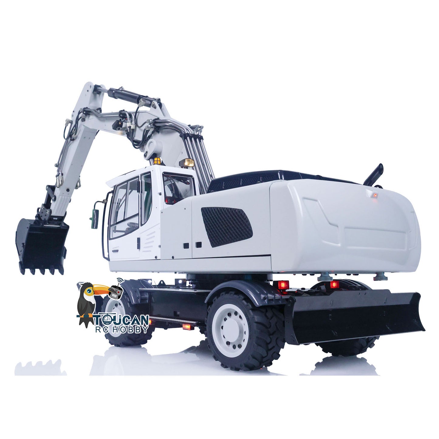 1/14 Wheeled RC Hydraulic Excavator 946-3 PL18EV Radio Controller Digger Ripper Grab