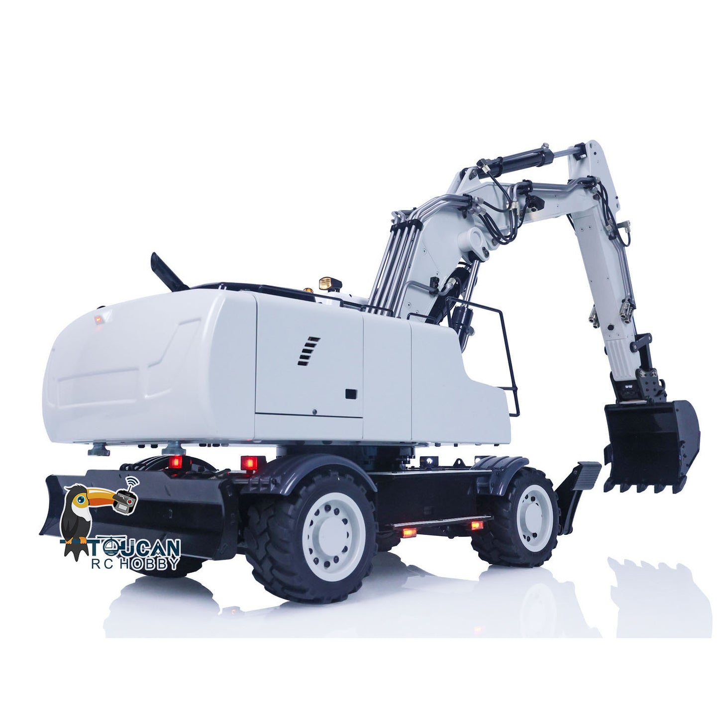 1/14 946-3 RC-Hydraulikbagger mit Rädern RC Digger PL18EV Sender Schwenkbarer Eimer