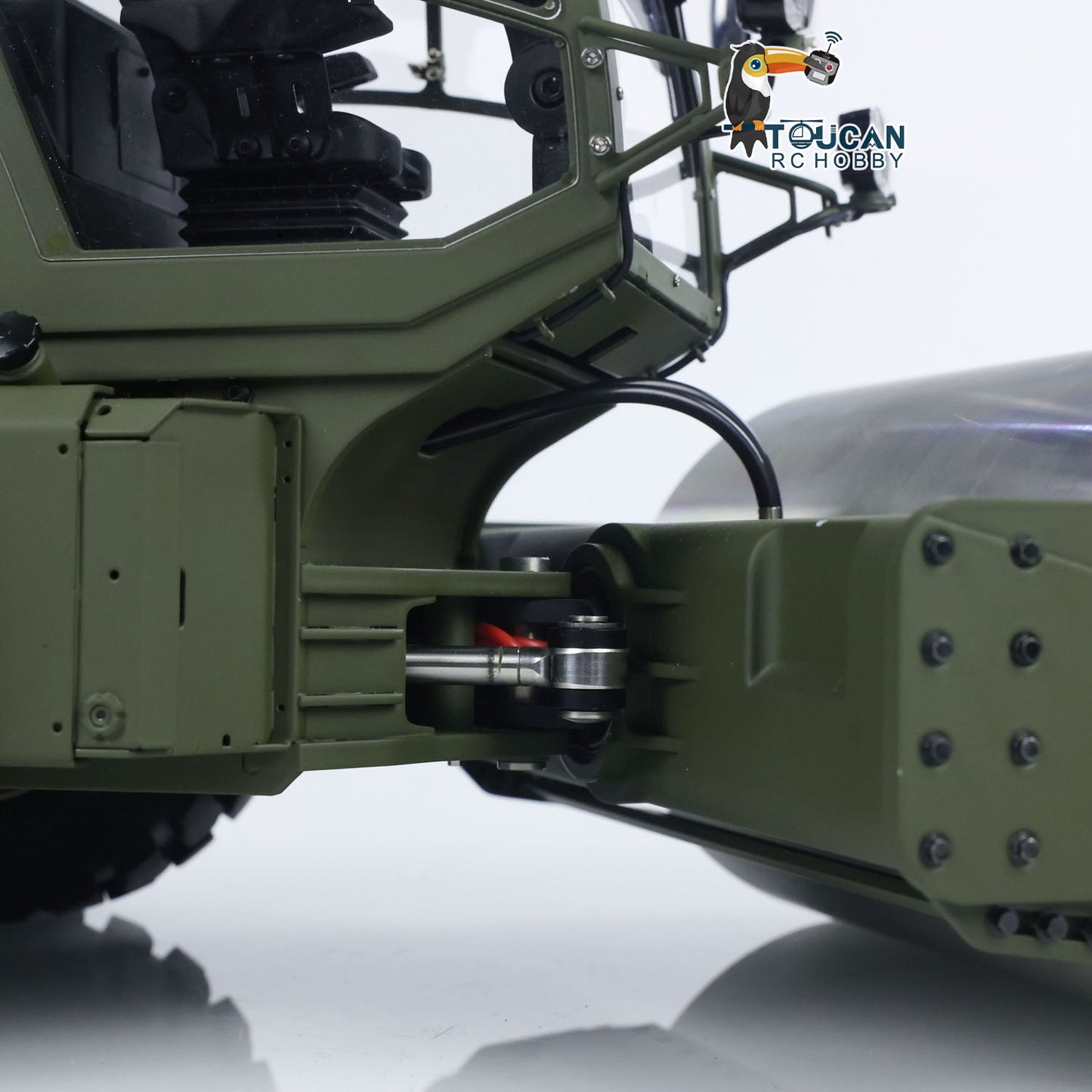 LESU 1:14 Hydraulic RC Road Roller Aoue H13i Radio Control Construction Cars RTR Model Flysky I6S Radio Battery Charger Light