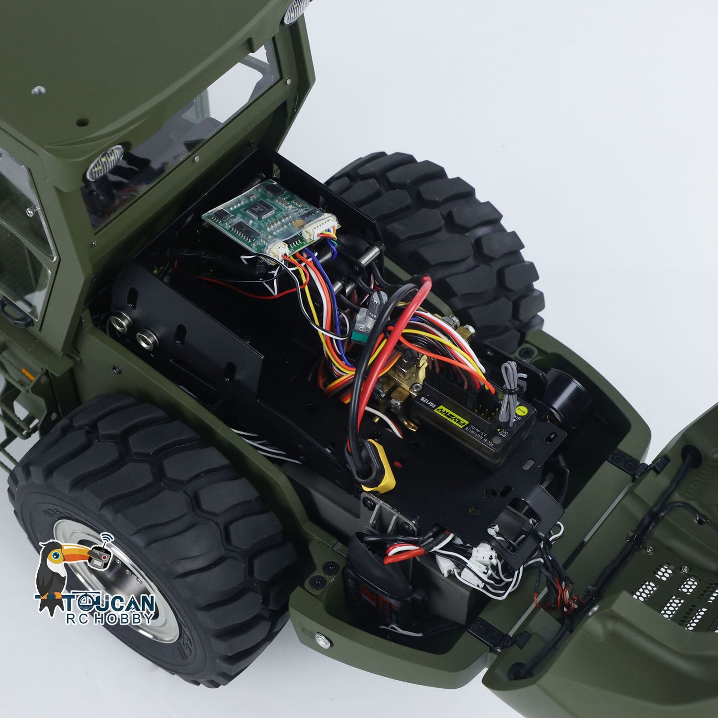 LESU 1:14 Hydraulic RC Road Roller Aoue H13i Radio Control Construction Cars RTR Model Flysky I6S Radio Battery Charger Light