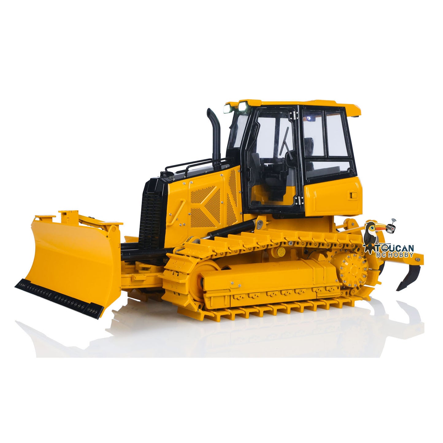 New Arrival Metal 1/12 RC Hydraulic Bulldozer D3 Remote Control Engineering Vehicles 4CH Valve Construction Car Light Sound Flysky ST8 Radio