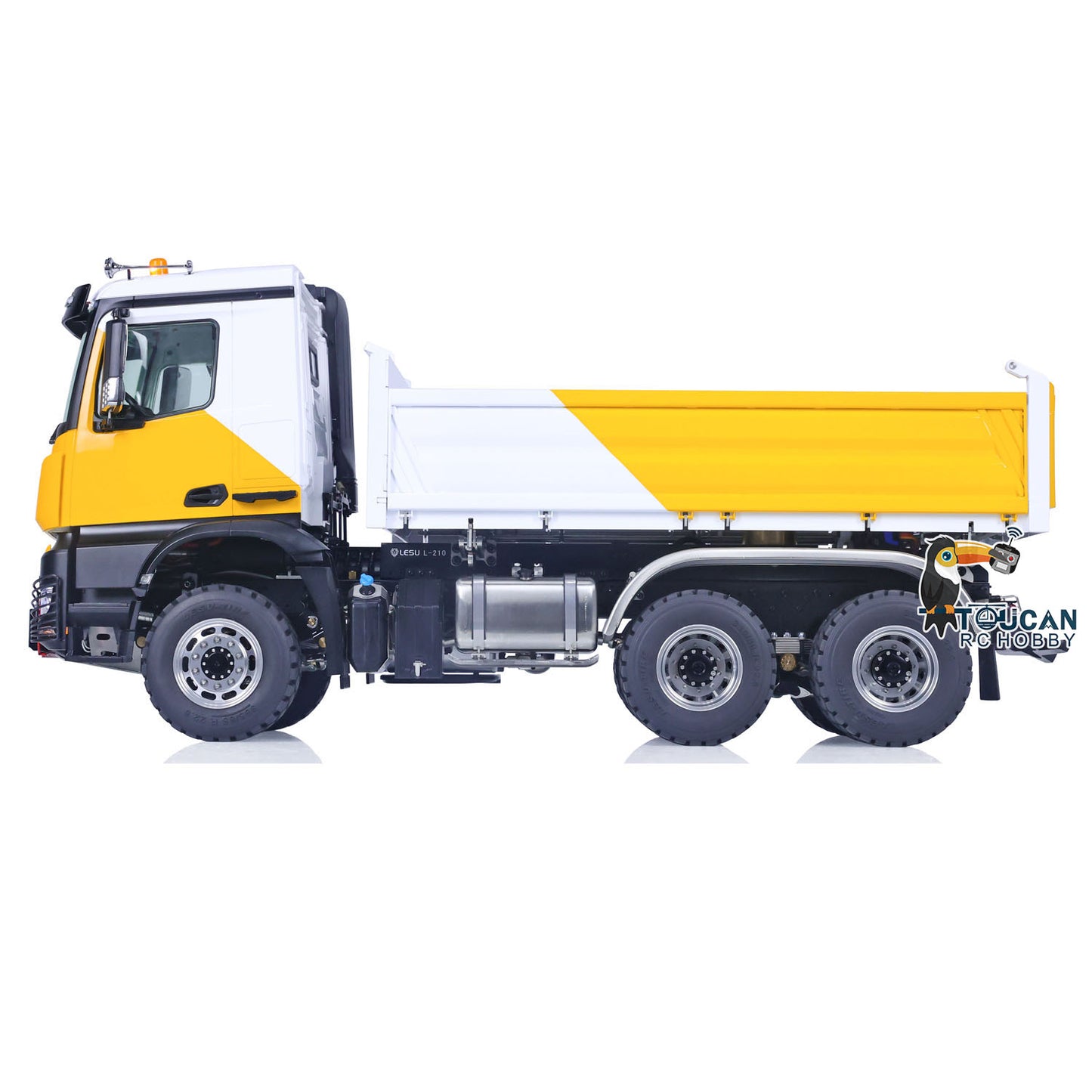 LESU 1/14 6x6 Metal 3 Axles RC Hydraulic Dumper Truck With K3363 Cabin A0009