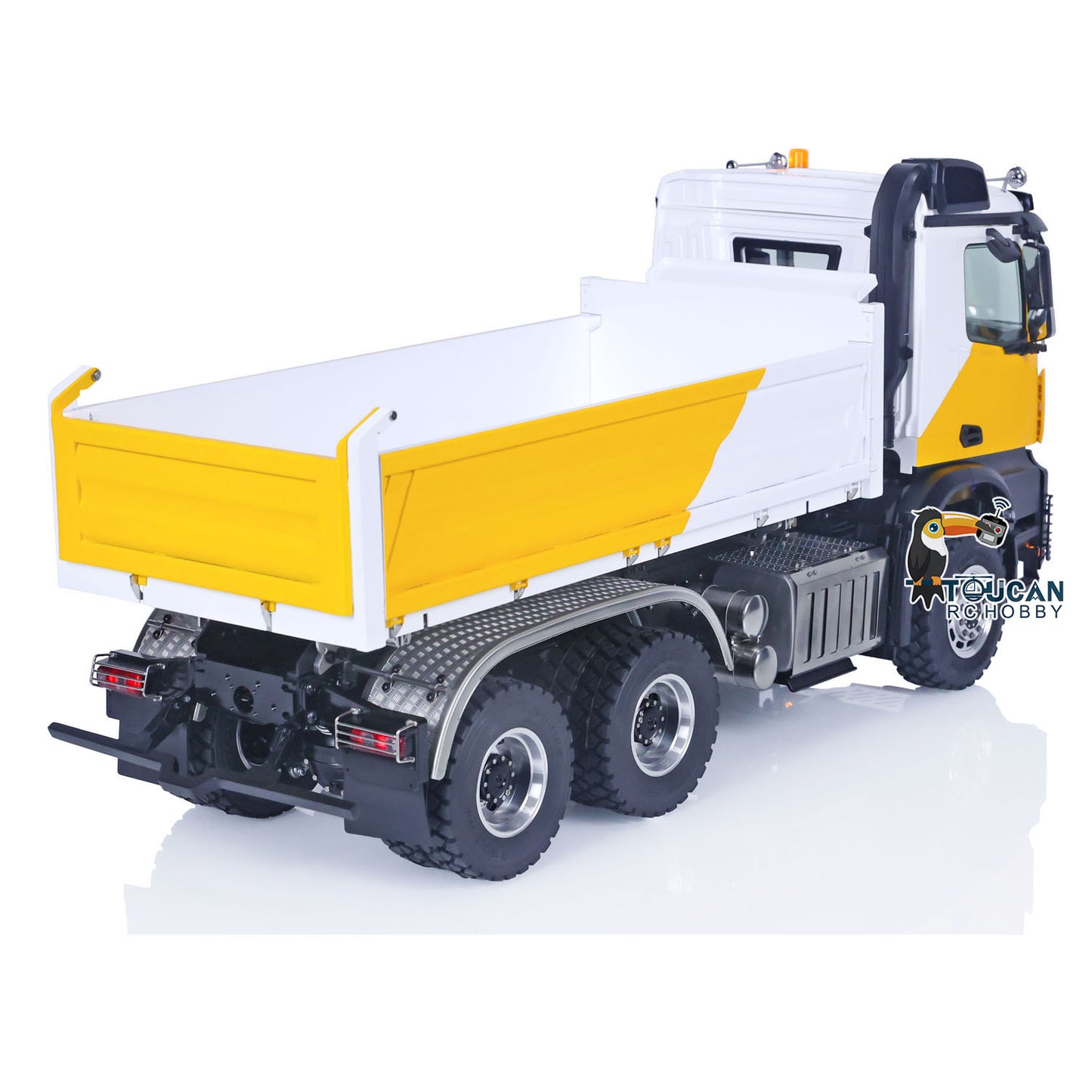 LESU 1/14 6x6 Métal 3 Essieux RC Camion Dumper Hydraulique Avec Cabine K3363 A0009