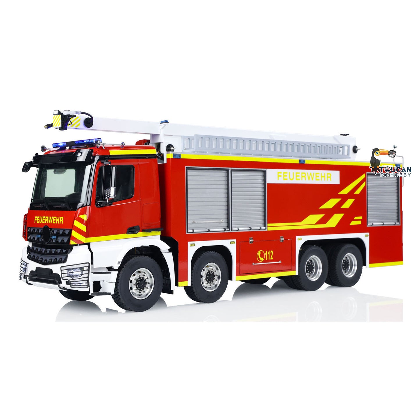 1/14 3363 Metal Chassis Snozzle High-reach Extendable Turret 8x4 RC Fire Truck