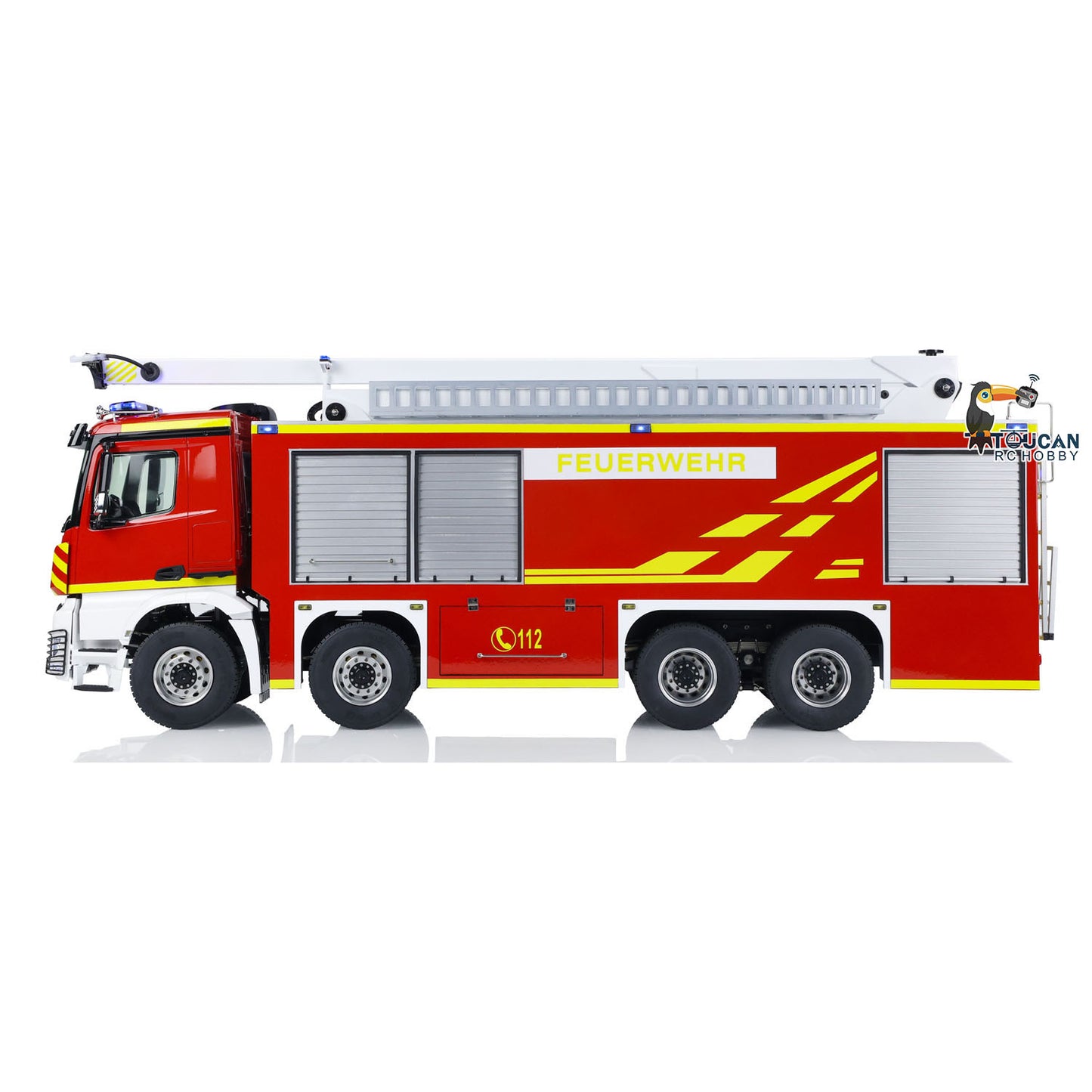 1/14 3363 Metal Chassis Snozzle High-reach Extendable Turret 8x4 RC Fire Truck
