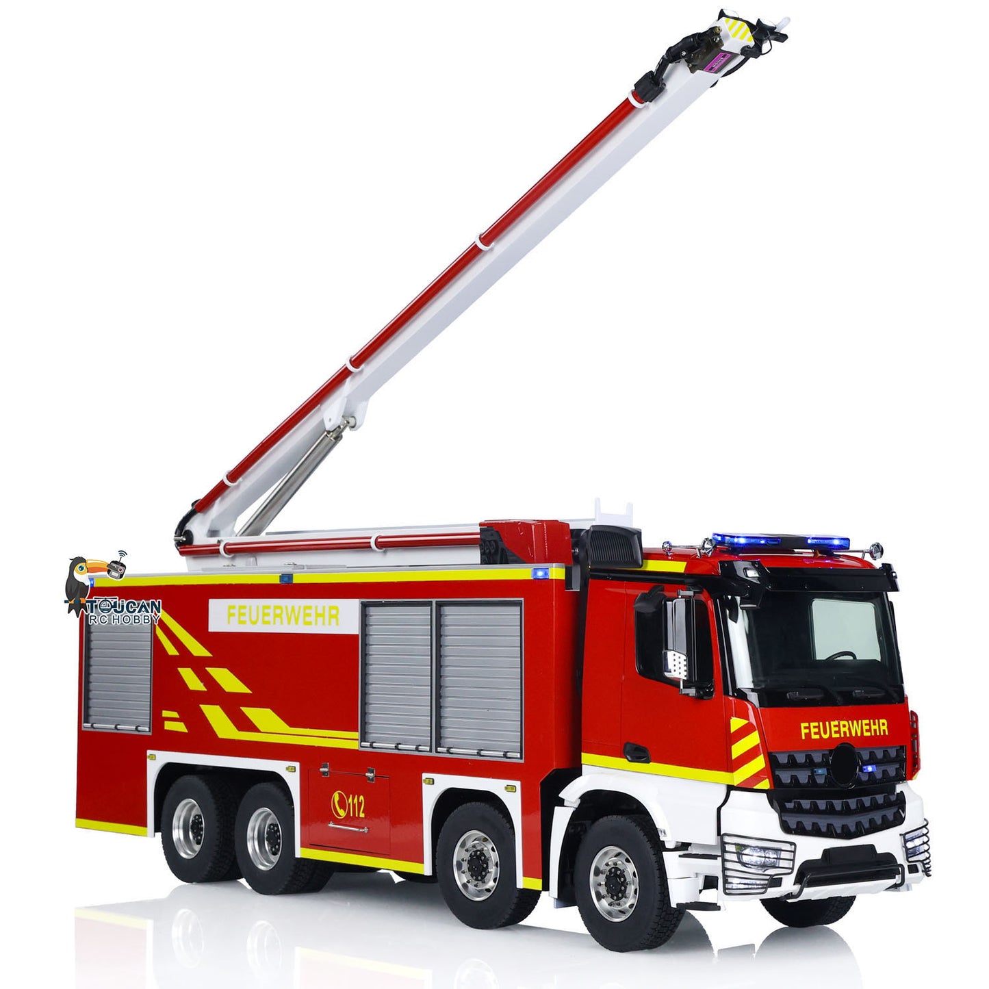 1/14 3363 Metal Chassis Snozzle High-reach Extendable Turret 8x4 RC Fire Truck