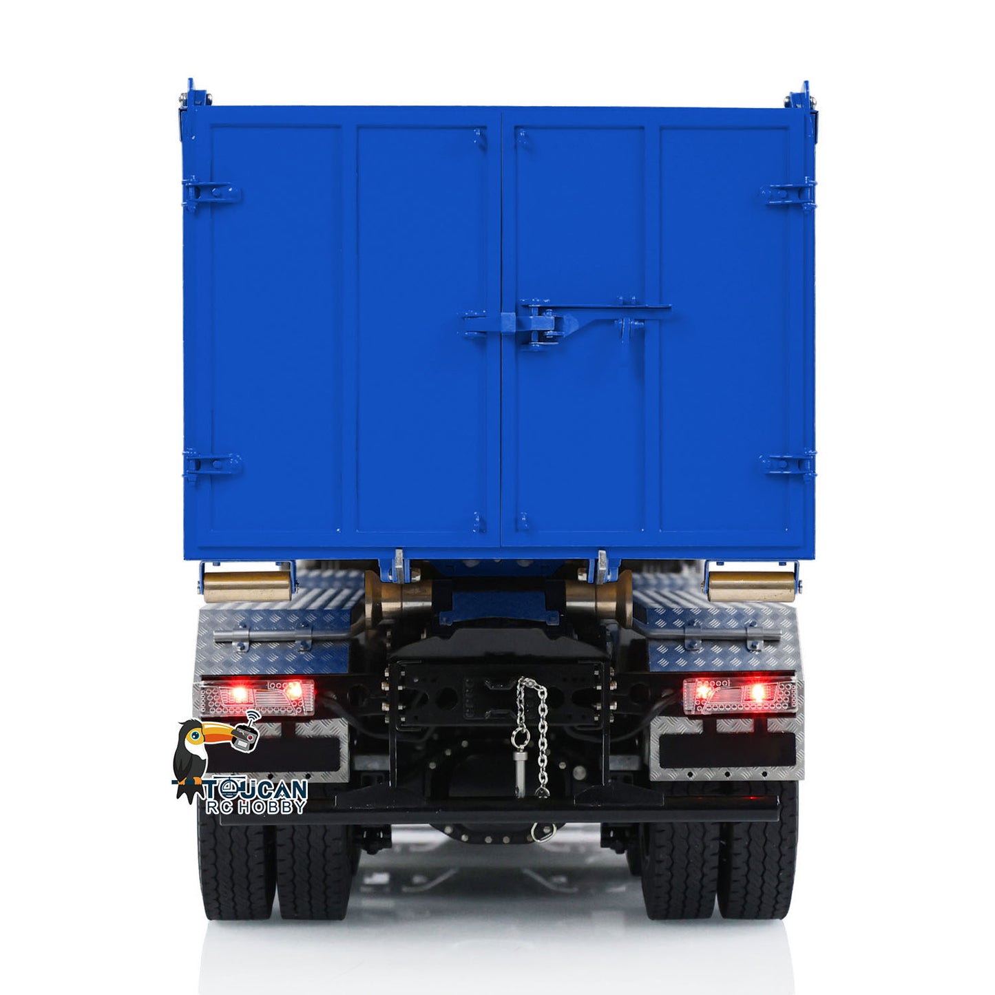 1:14 8x8 RC Hydraulic Dumper Metal Roll-on Full Truck With Trash High Bucket