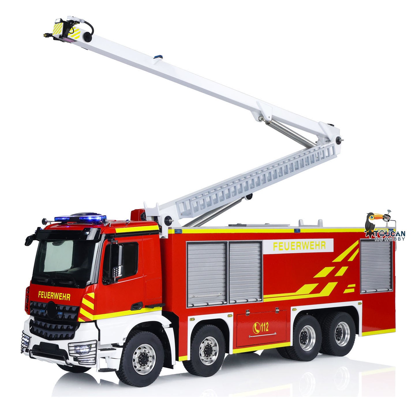 1/14 3363 Metal Chassis Snozzle High-reach Extendable Turret 8x4 RC Fire Truck