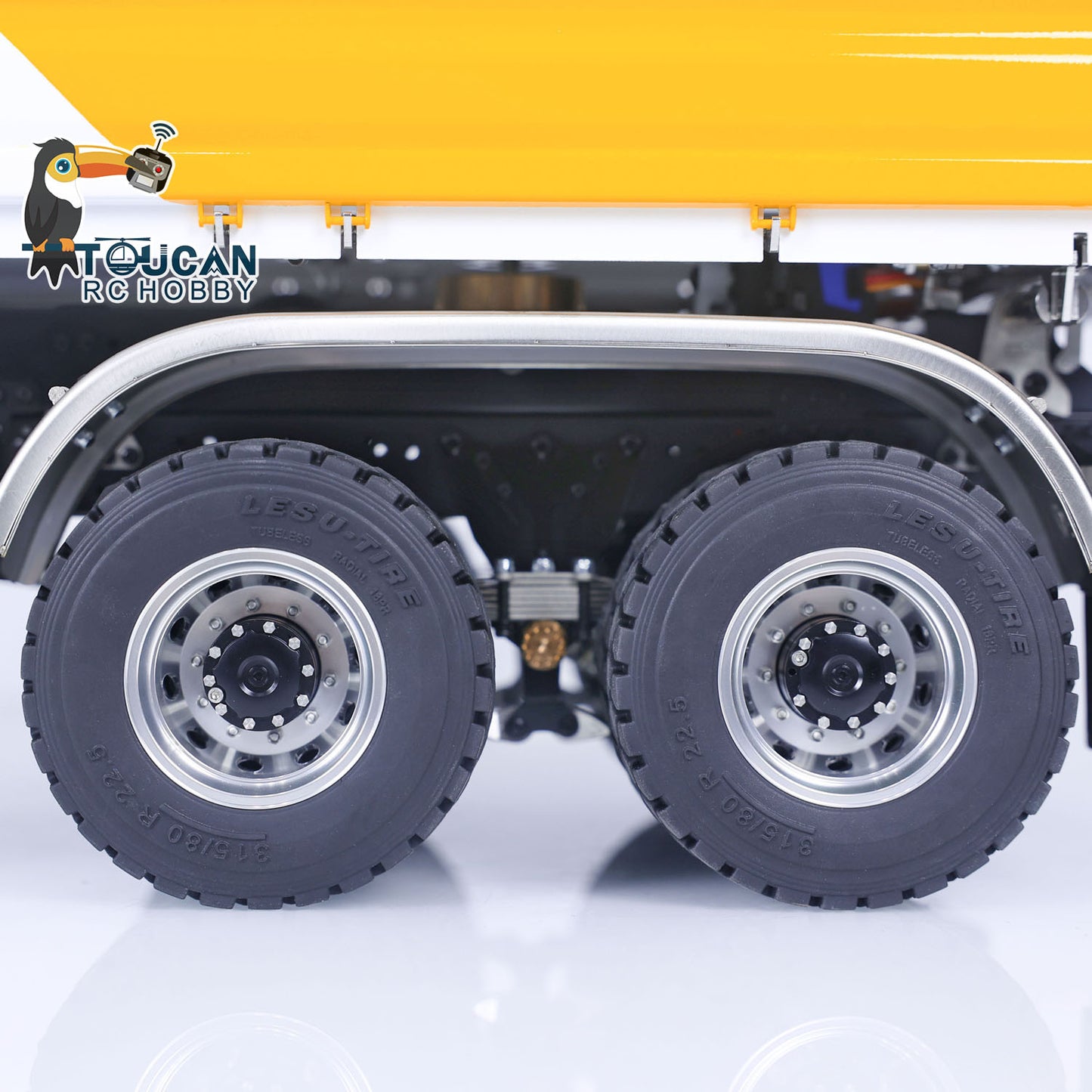 LESU 1/14 6x6 Métal 3 Essieux RC Camion Dumper Hydraulique Avec Cabine K3363 A0009