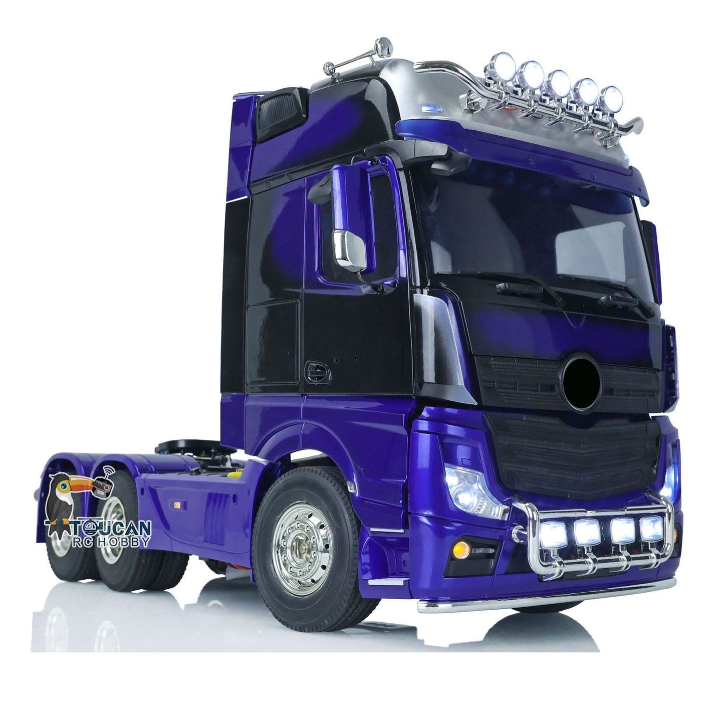 Camion tracteur télécommandé à 3 essieux 1/14 modèle de voiture 6x4