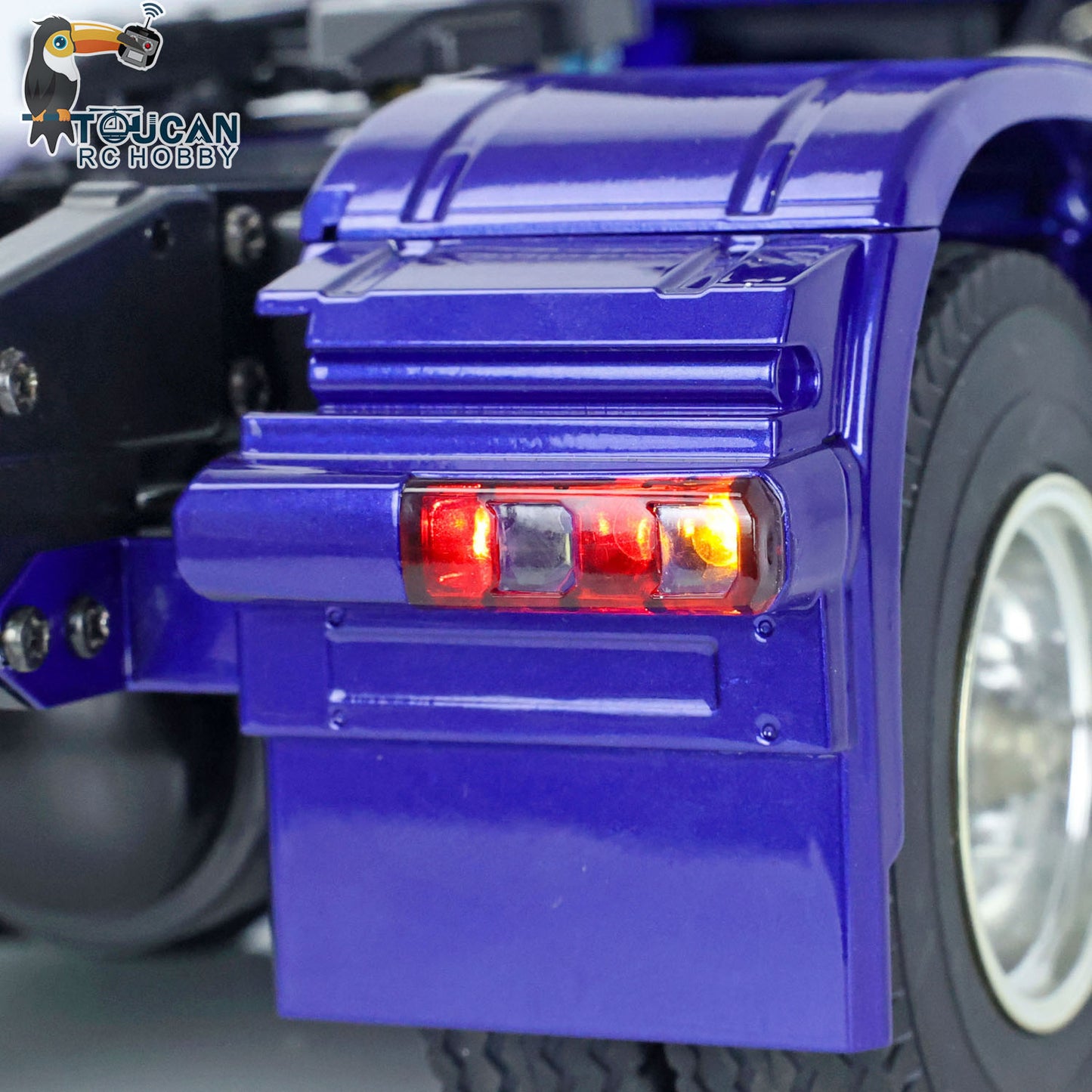 Camion tracteur télécommandé à 3 essieux 1/14 modèle de voiture 6x4