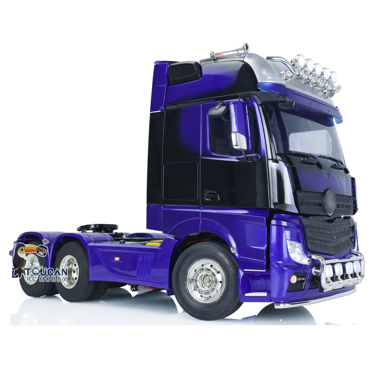 Camion tracteur télécommandé à 3 essieux 1/14 modèle de voiture 6x4