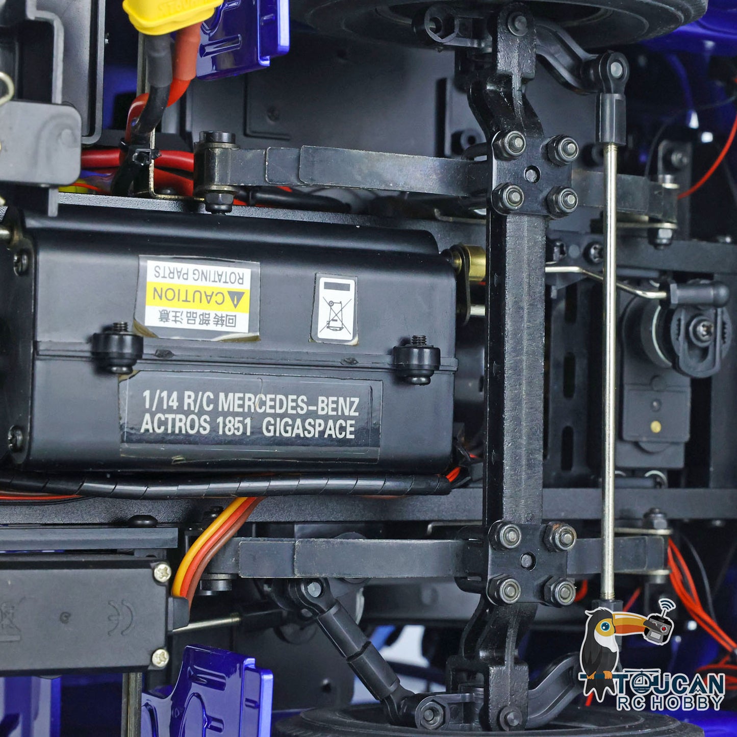 Camion tracteur télécommandé à 3 essieux 1/14 modèle de voiture 6x4