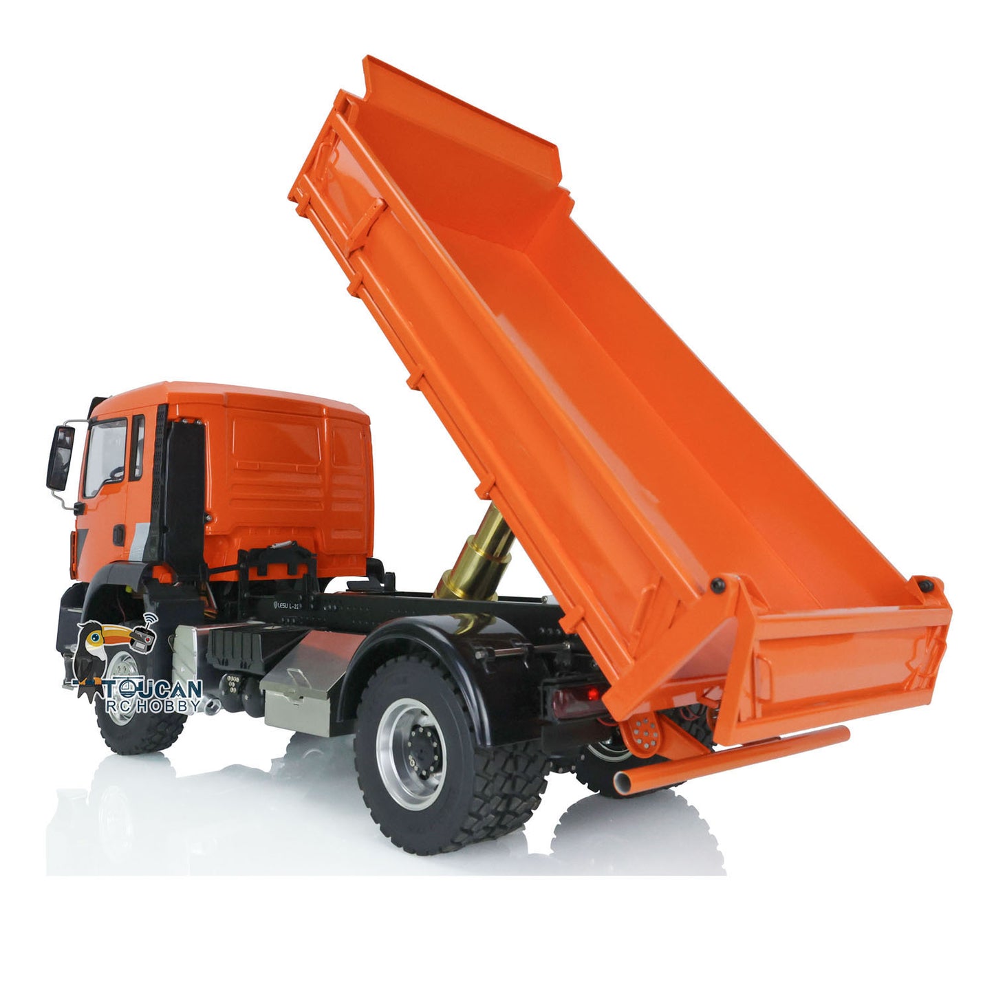 LESU 1/14 RC Dumper Car pour camion à benne basculante à châssis métallique 4x4 TGS
